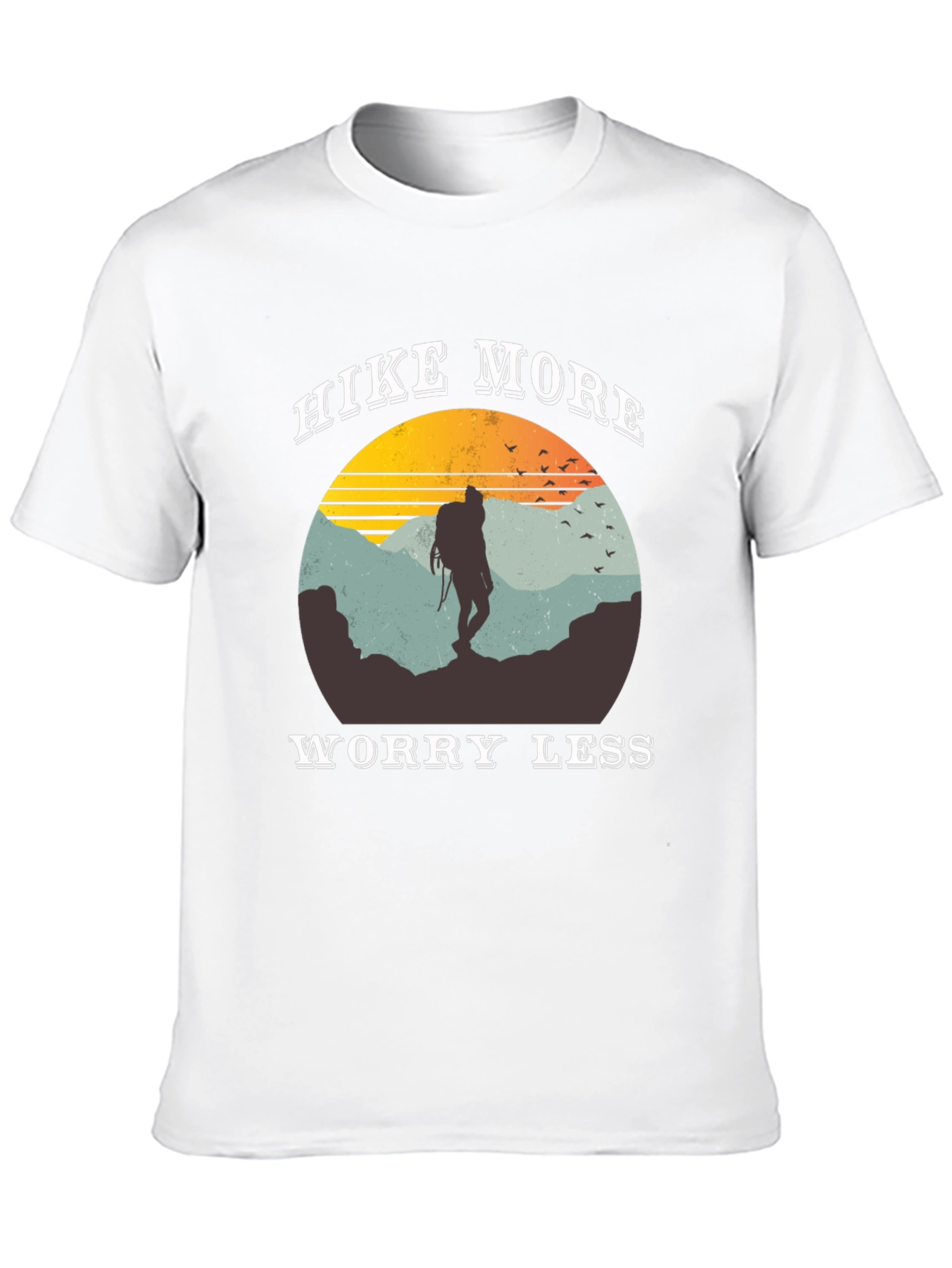 Hike More Worry Less Graphic Tee - 10