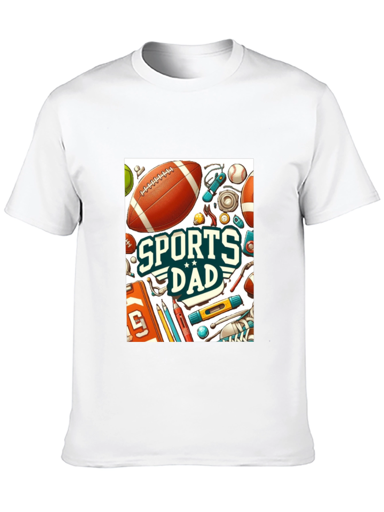 Black Sports Dad Graphic Tee - Perfect Gift for Sporty Dads! view 10