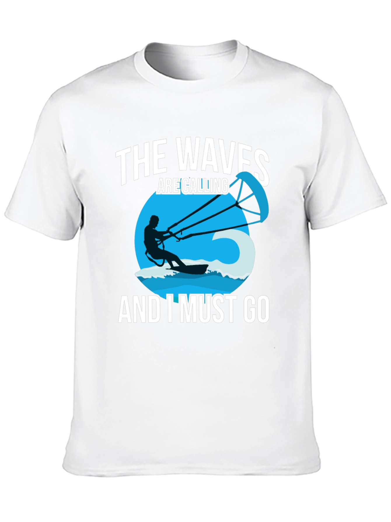 Black The Waves Are Calling Men's Graphic Tee view 10