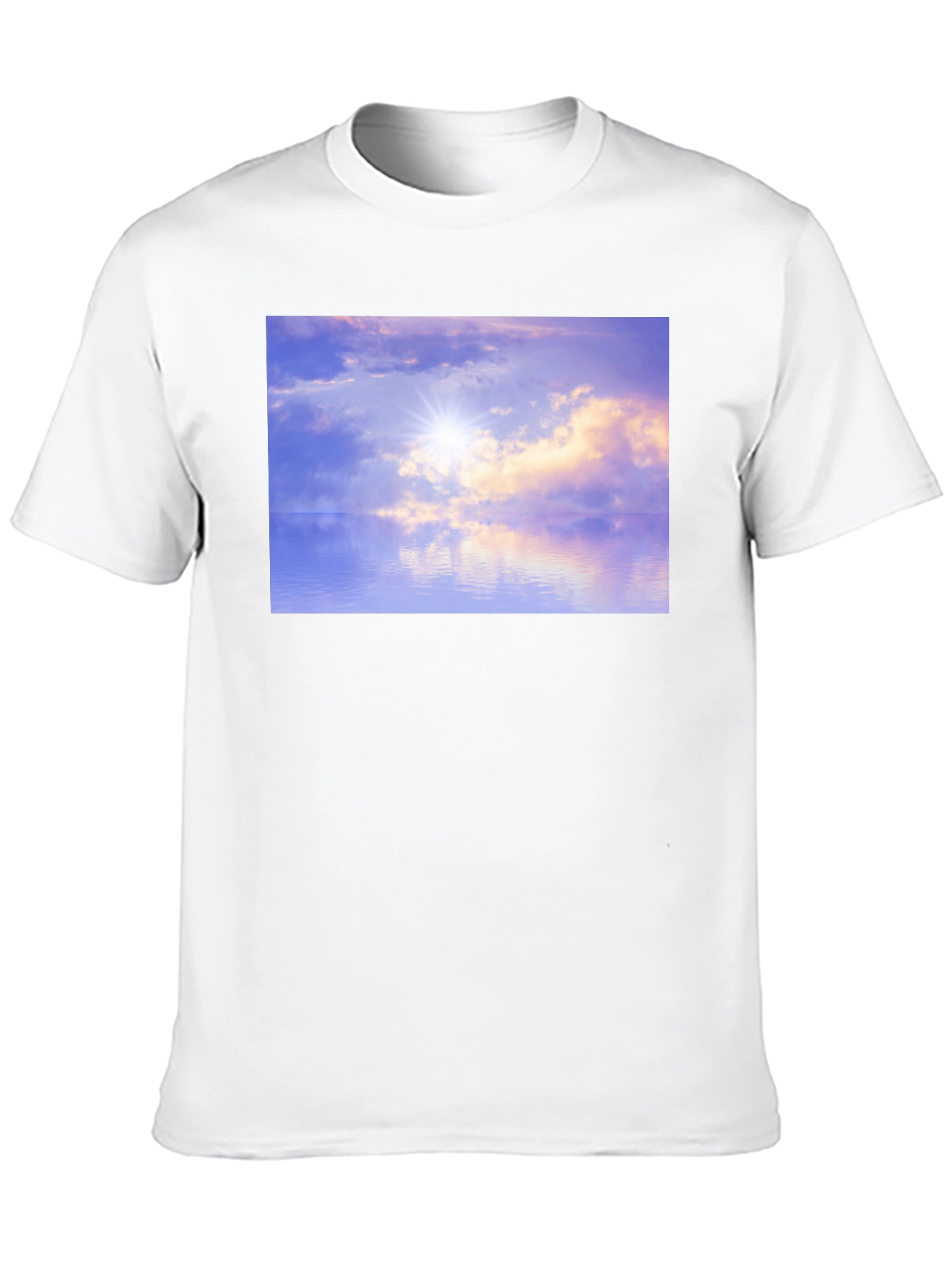 Black Sunset Reflections Graphic Tee - Soft Black Cotton view 10