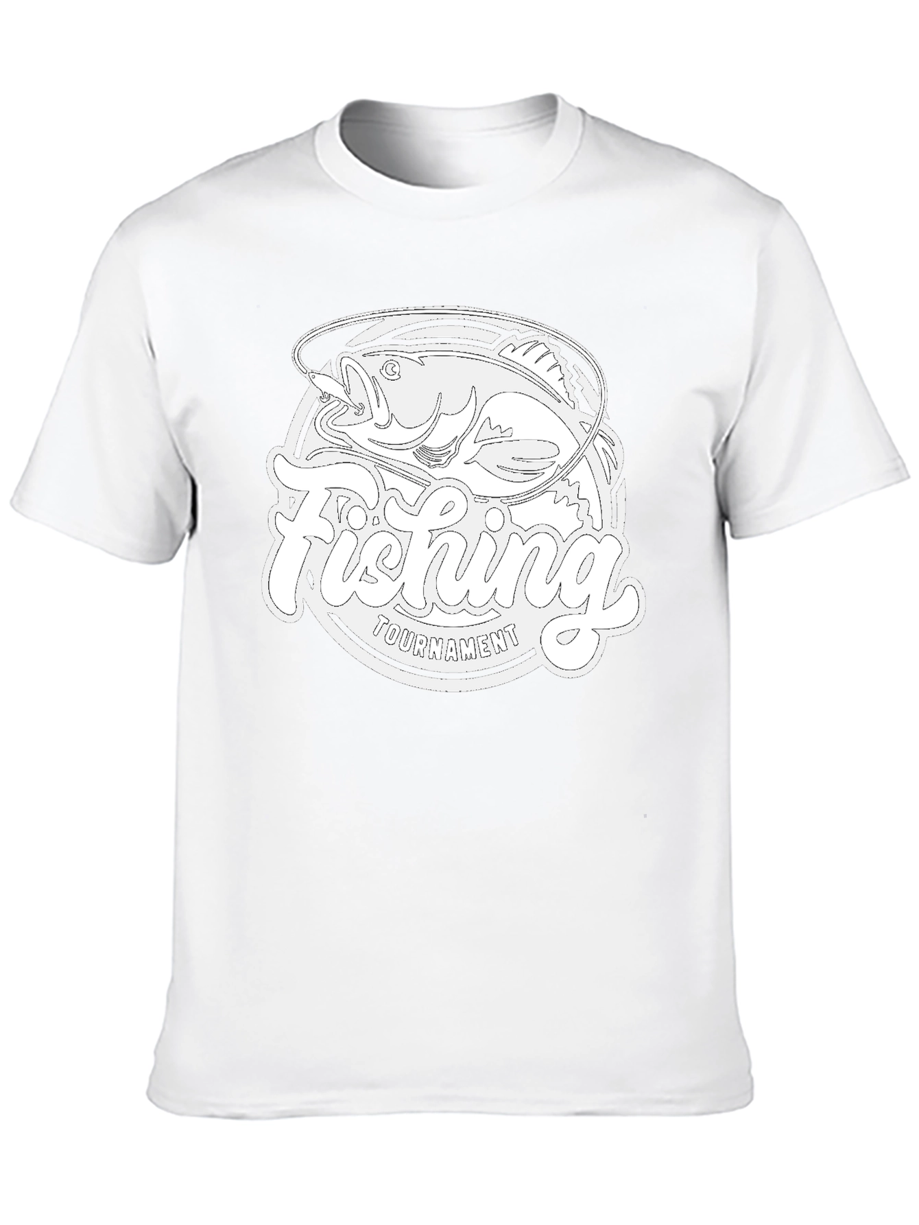 Black Fishing Tournament Graphic Tee - Men's Black T-Shirt view 10