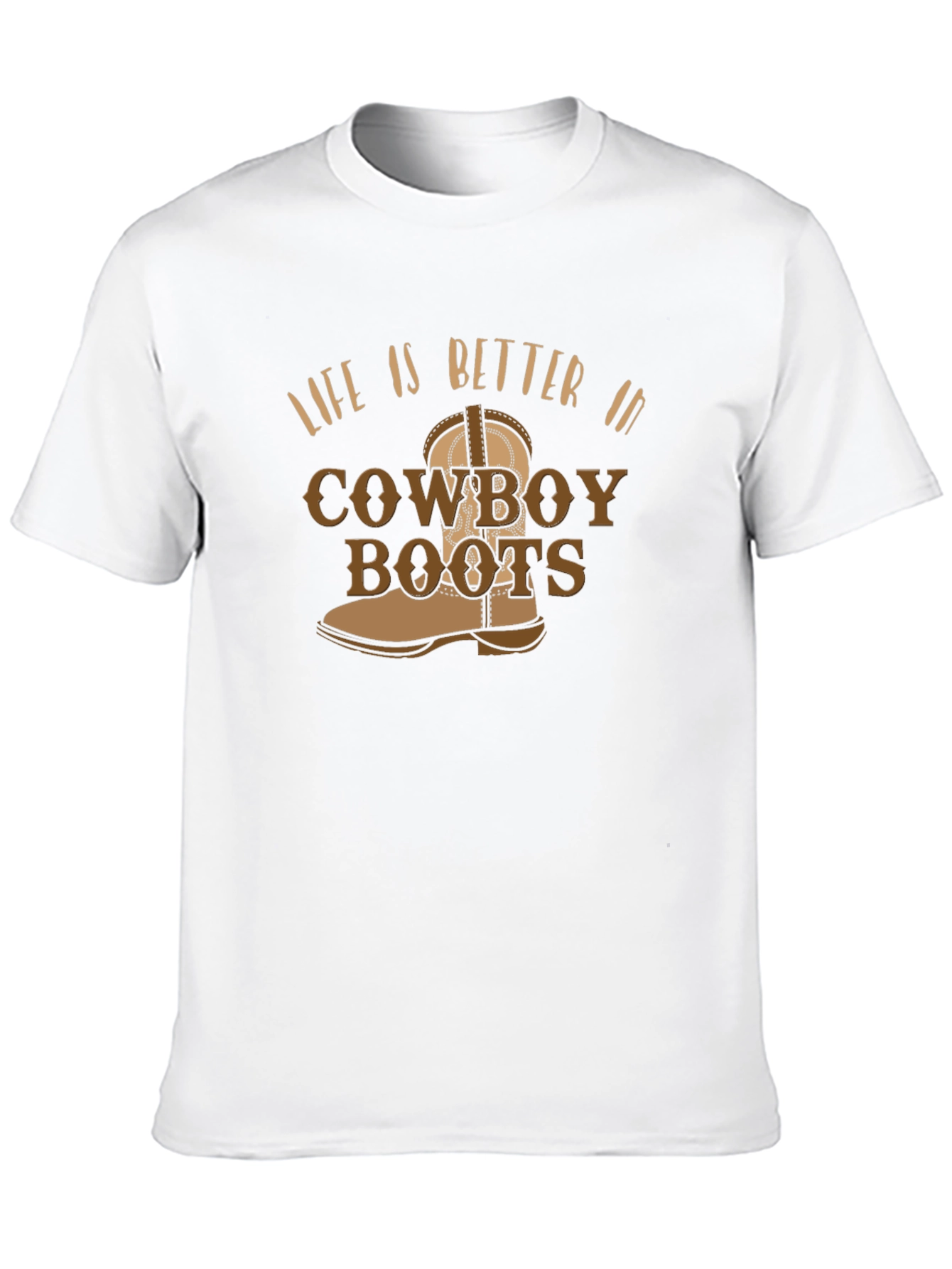 Black Cowboy Boots Graphic Tee - Western Style T-Shirt view 10
