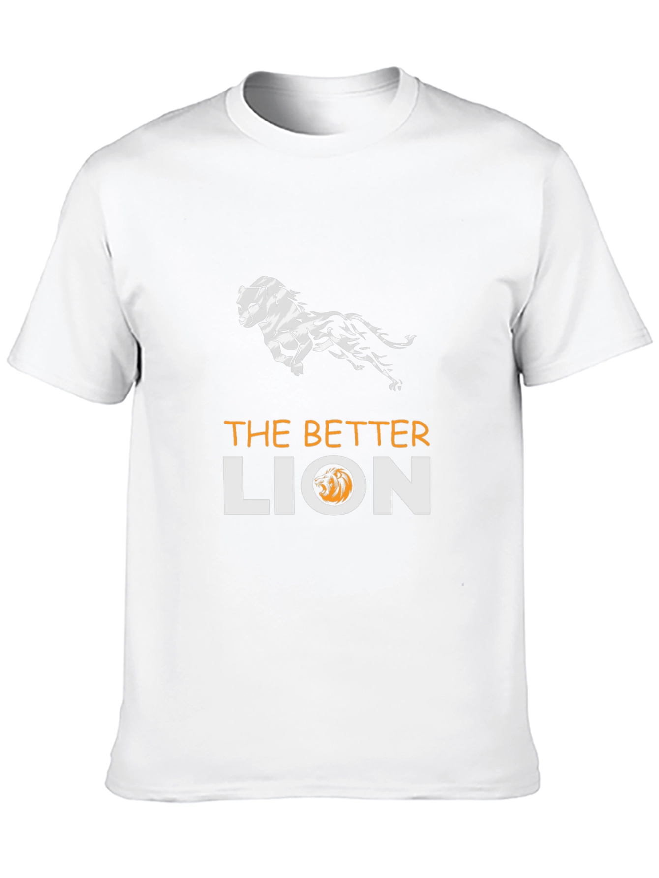 Black The Better Lion Graphic T-Shirt - Black view 10