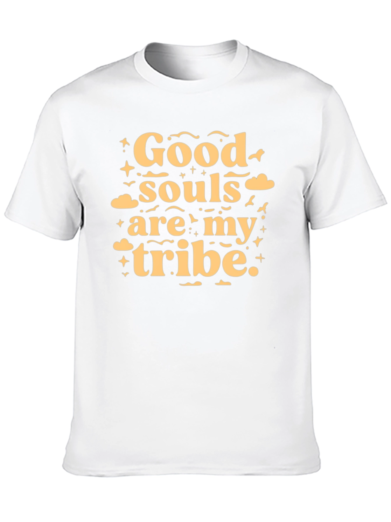 Black Good Souls Tribe Tee - Black Crew Neck T-Shirt view 10
