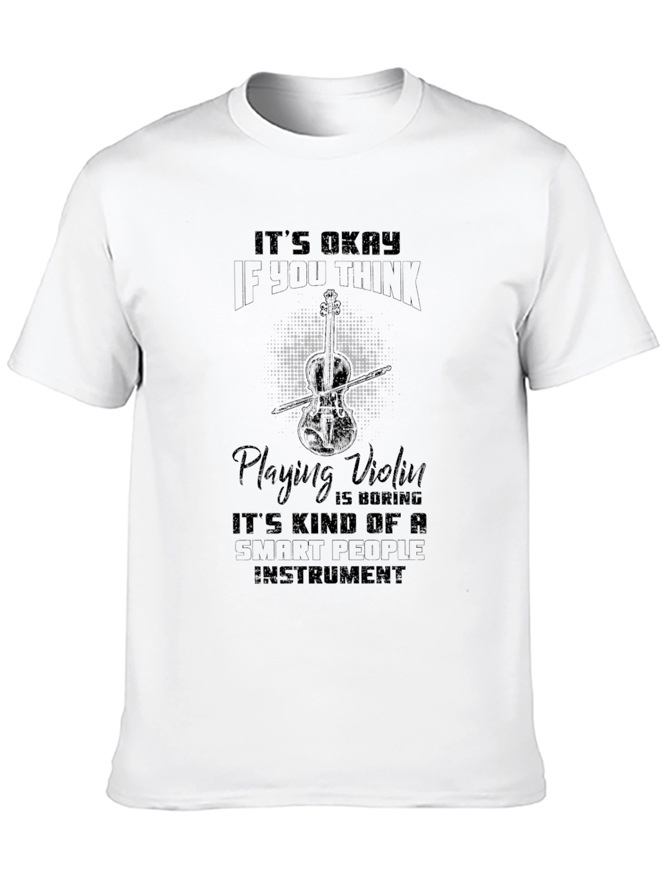 Black Funny Violinist T-Shirt - Smart People Instrument view 10