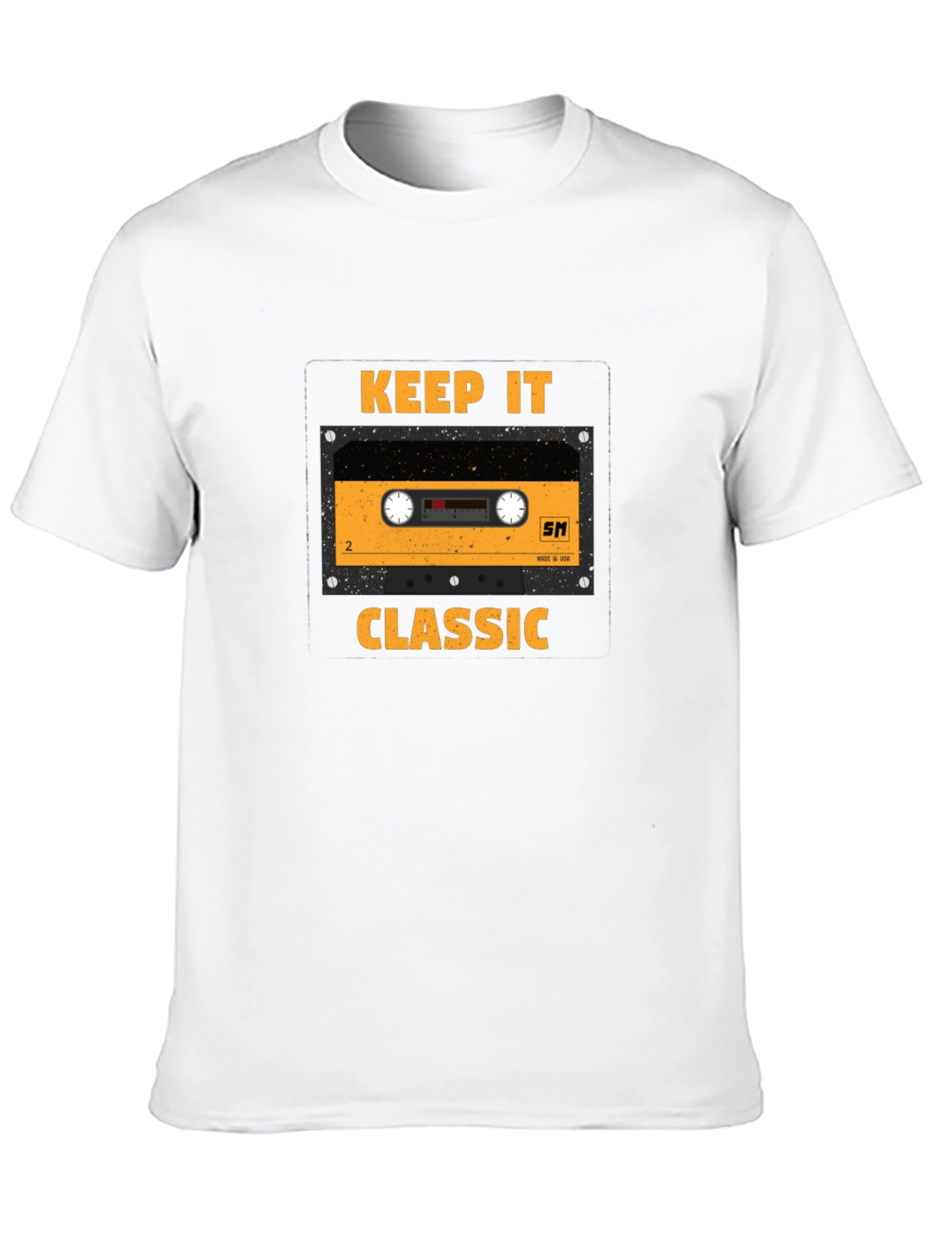 Black Keep It Classic Cassette Tape T-Shirt view 10