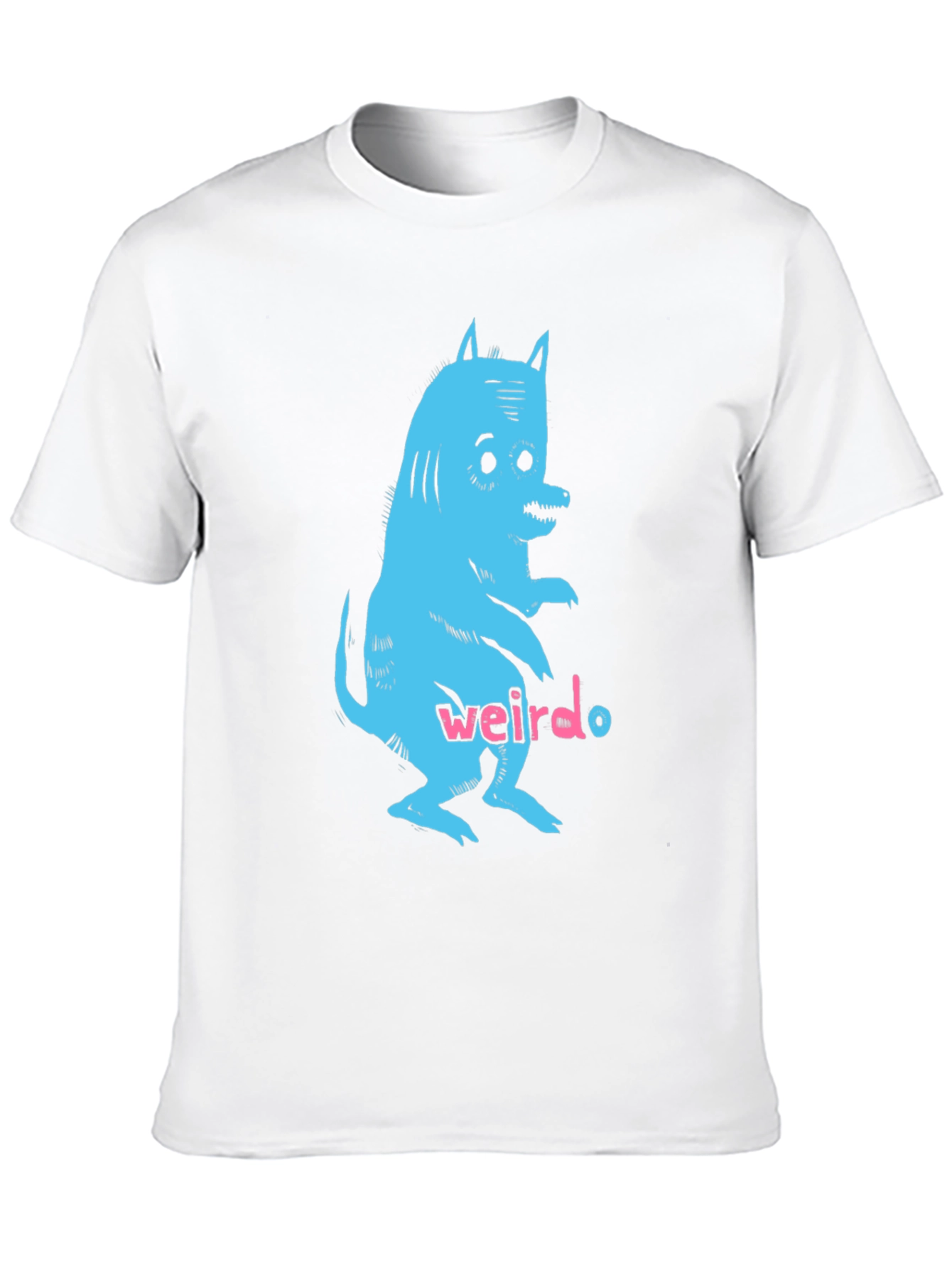 Black Weirdo Monster Graphic Black T-Shirt view 10