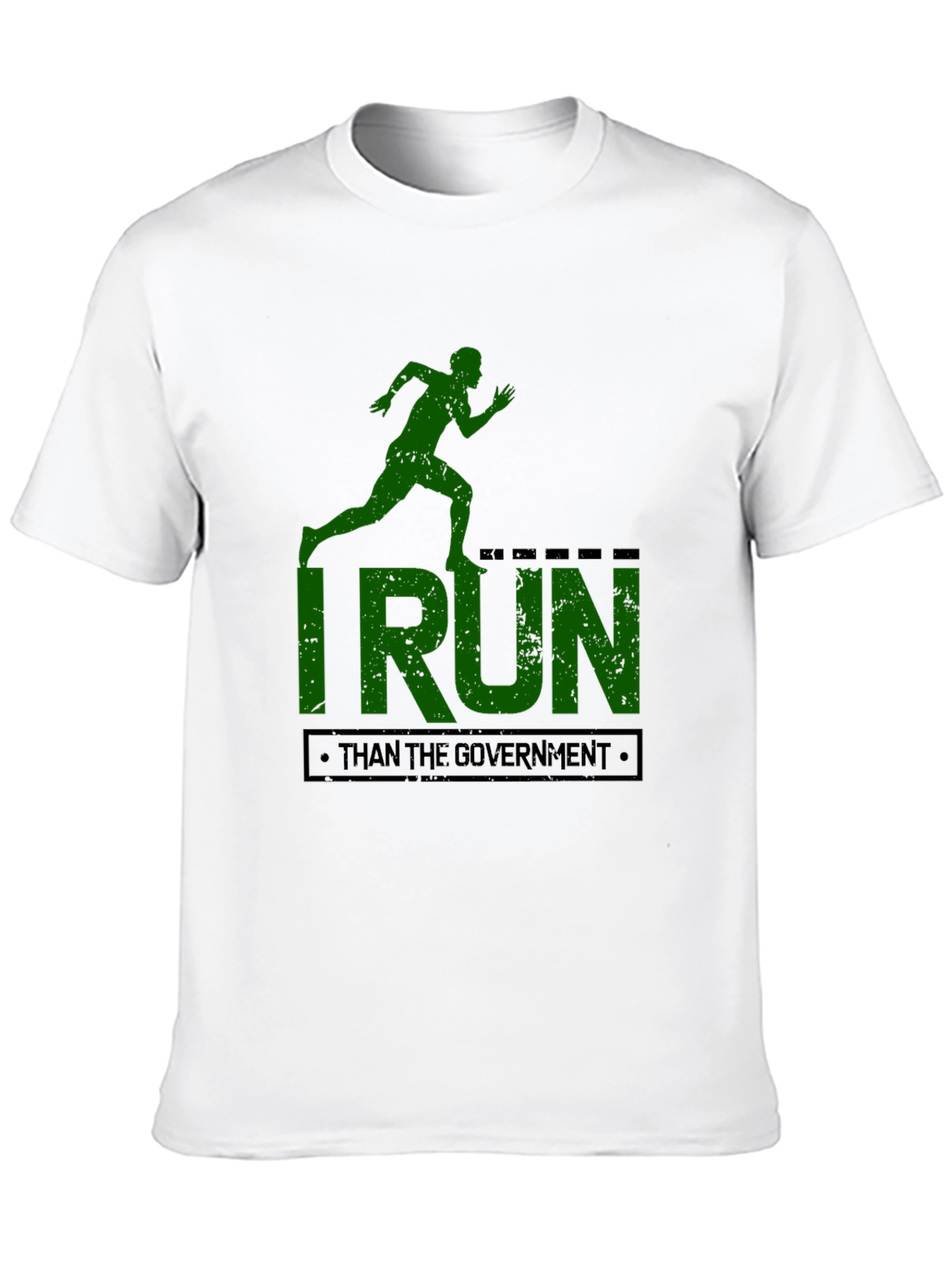 Black I Run Faster Than The Government T-Shirt view 10