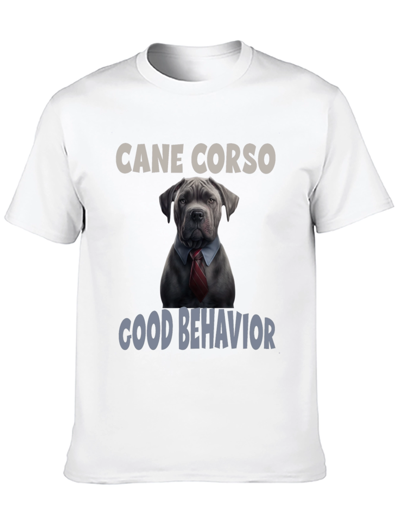 Black Cane Corso Good Behavior T-Shirt view 10