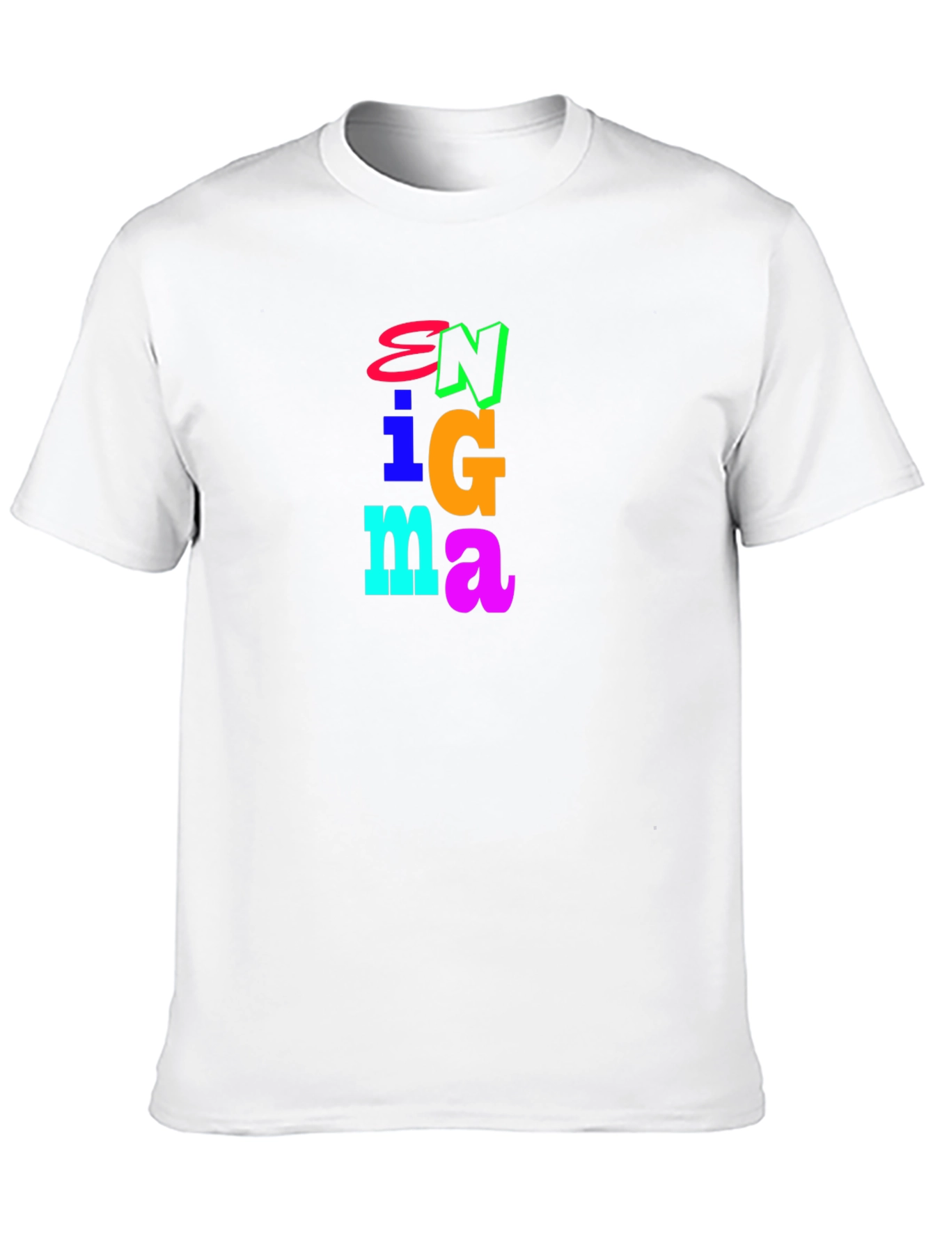 Black Enigma Graphic Tee - Bold Colorful Design view 10