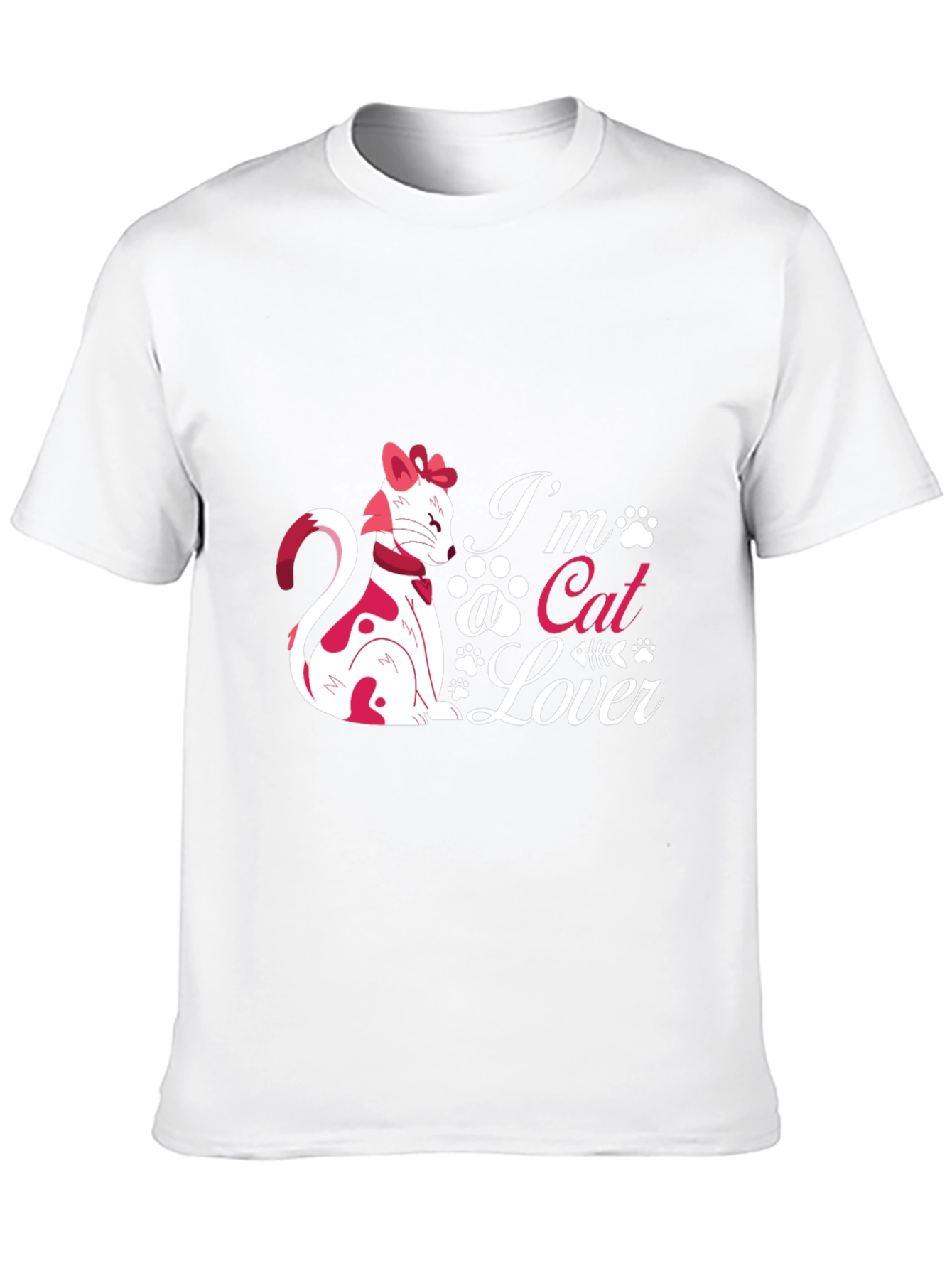 Black I'm a Cat Lover Black T-Shirt view 10