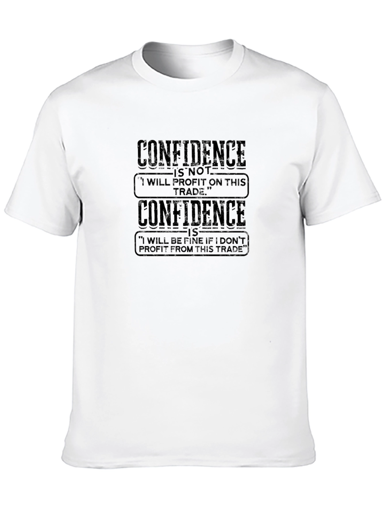 Black Confidence Trading T-Shirt - Trader Gift view 10