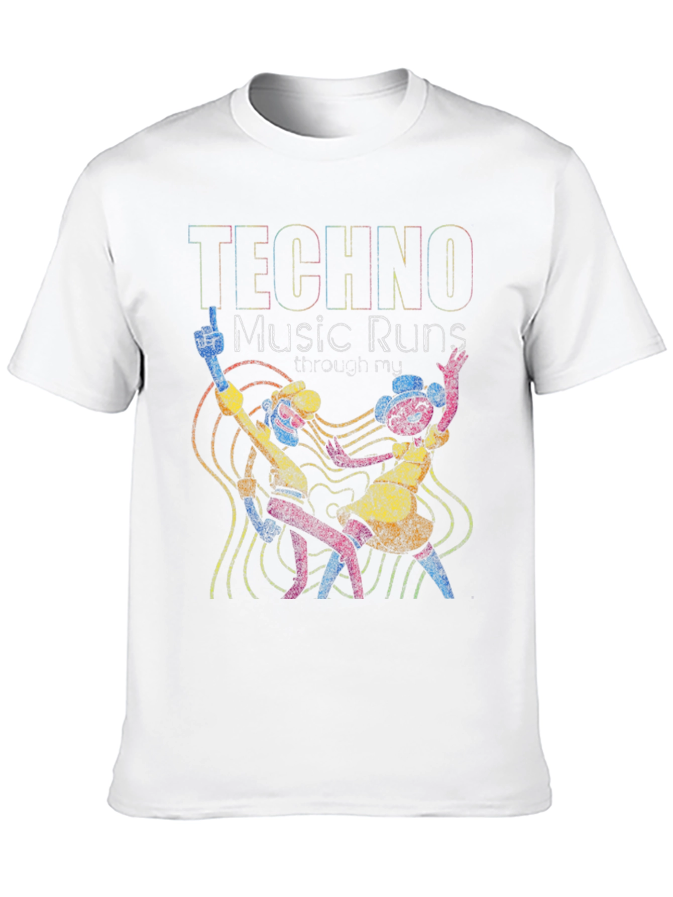 Techno Music Graphic T-Shirt - Dance Your Heart Out - 10