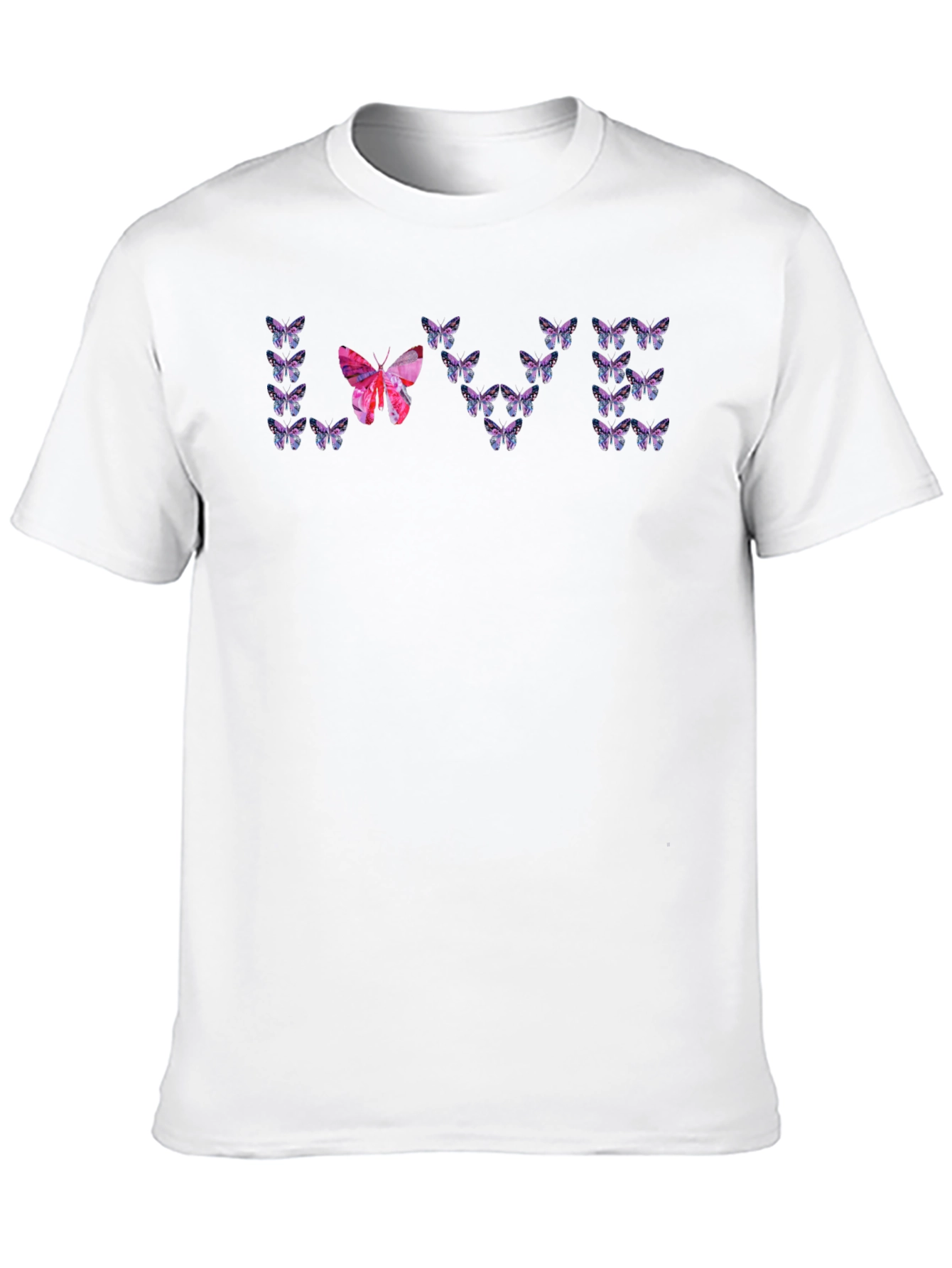 Black Butterfly Love T-Shirt - Unique Graphic Tee view 10