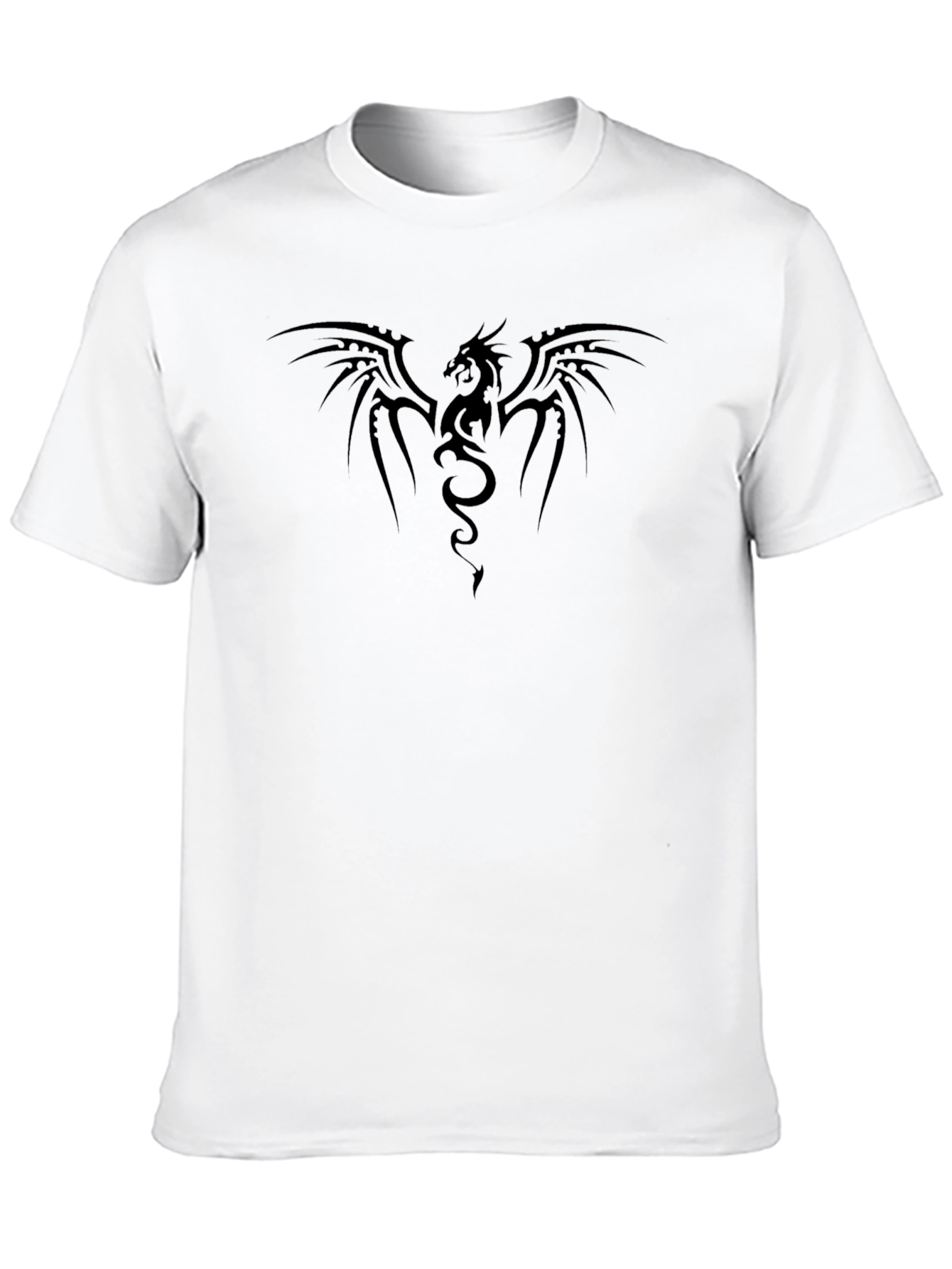 Black Black Dragon Graphic Tee - Men's Casual T-Shirt view 10