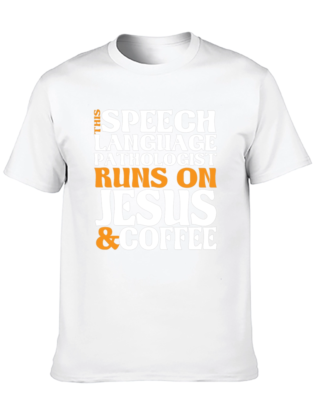 Black Speech Pathologist Jesus & Coffee T-Shirt view 10