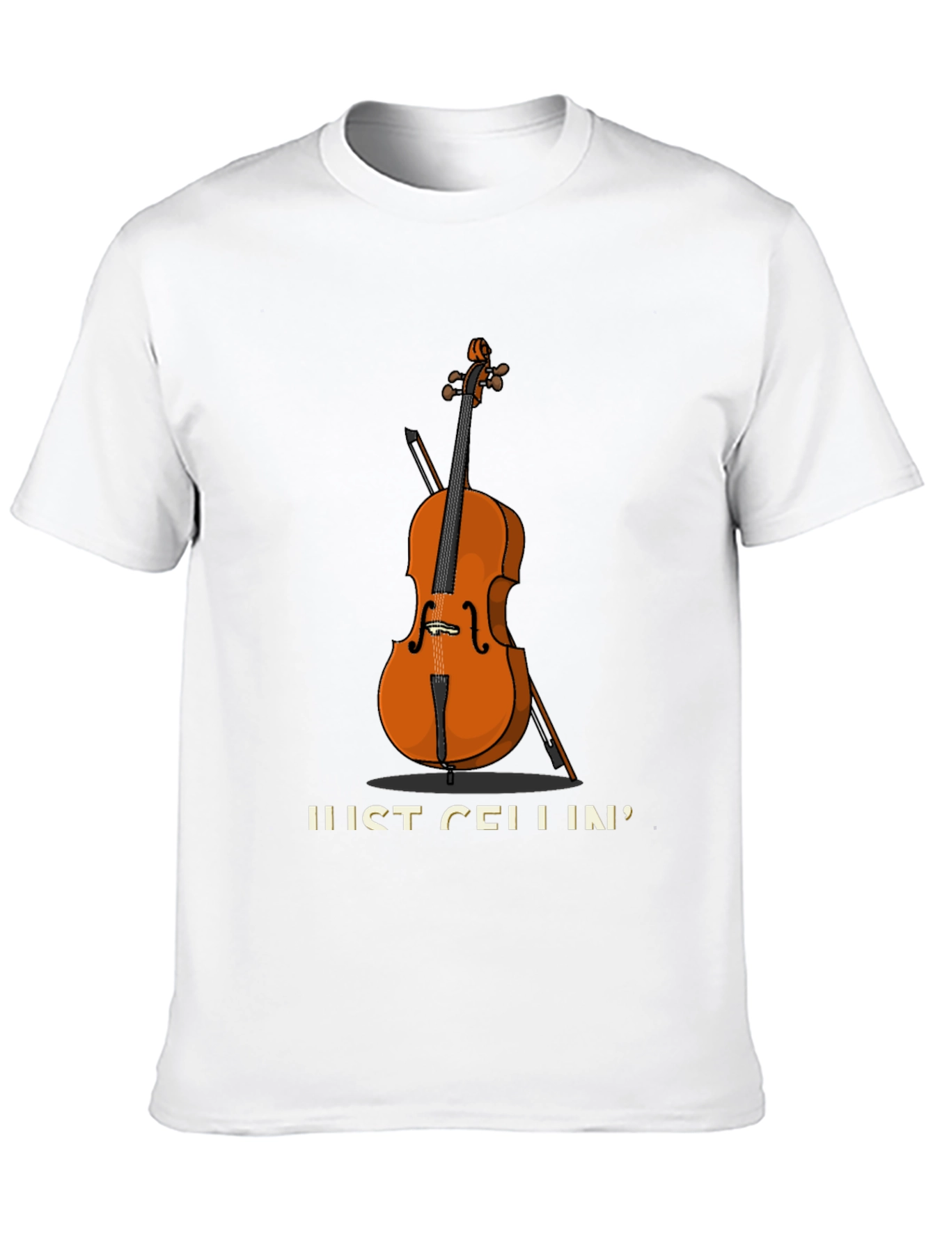 Black Just Cellin' T-Shirt | Music Lover Gift view 10
