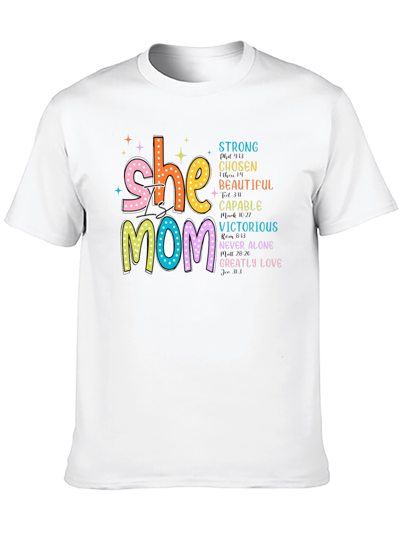 Black She is Mom T-Shirt: Strong Chosen Beautiful view 10