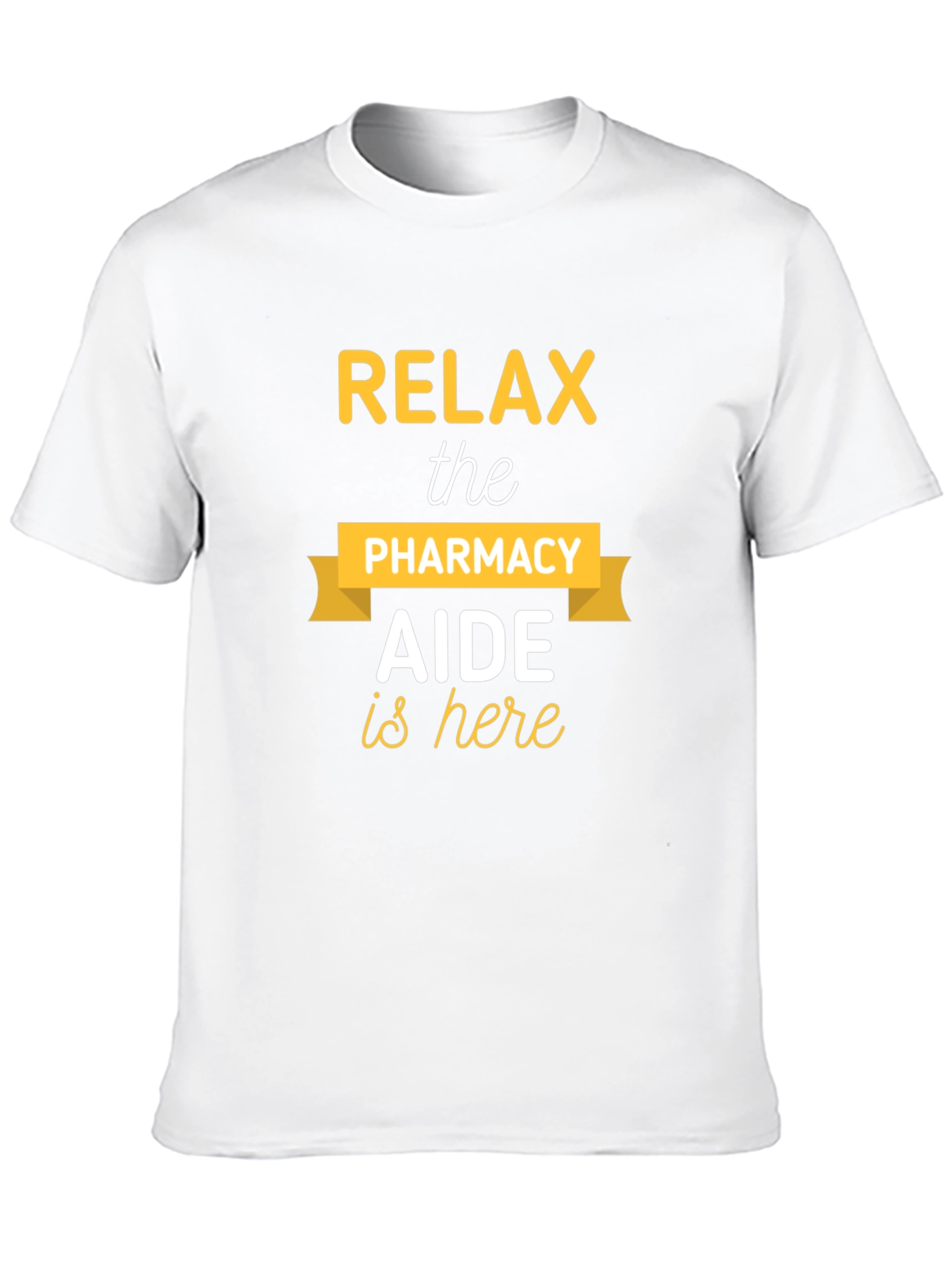 Black Relax Pharmacy Aide T-Shirt - Black Cotton Tee view 10