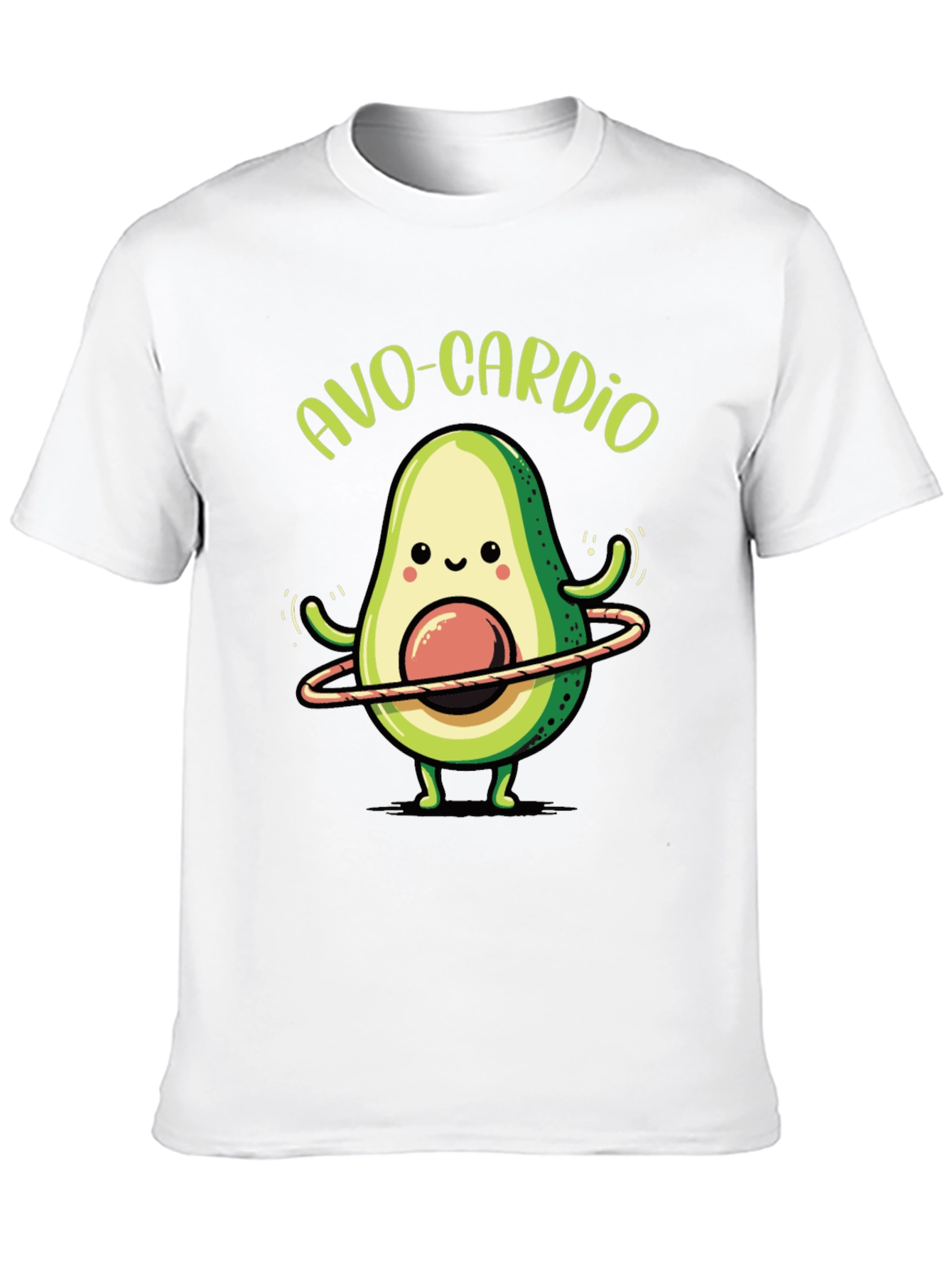 Black Avo-Cardio Black T-Shirt - Avocado Fitness Tee view 10