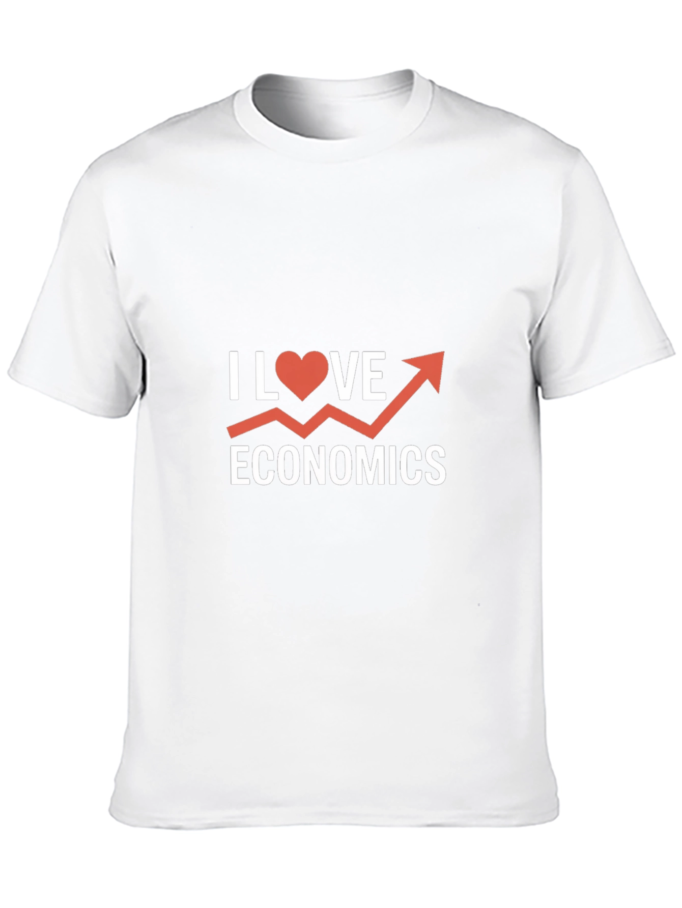 Black I Love Economics Graphic Tee - Black Cotton Shirt view 10