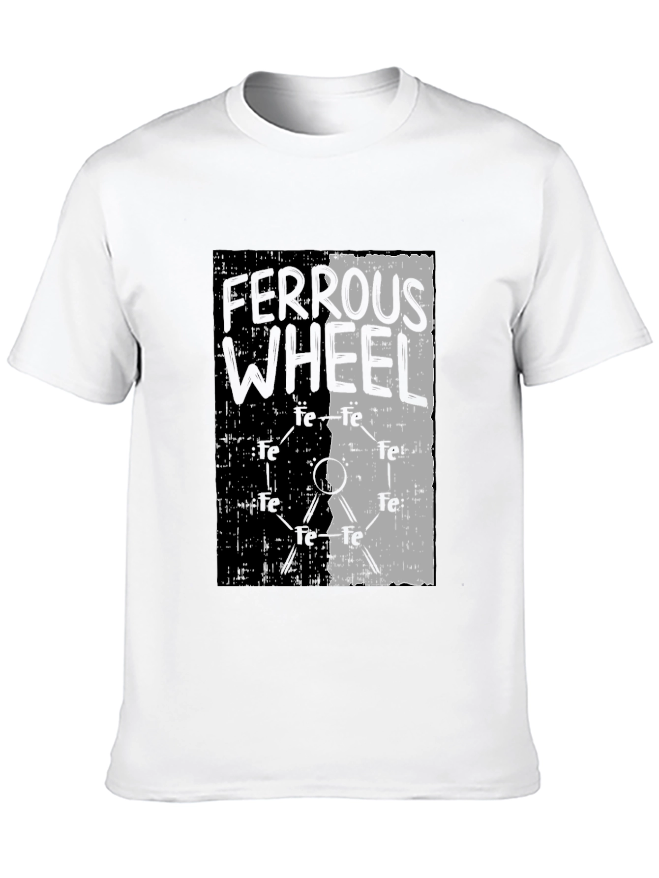 Black Ferrous Wheel Graphic Tee - Black Cotton Blend view 10