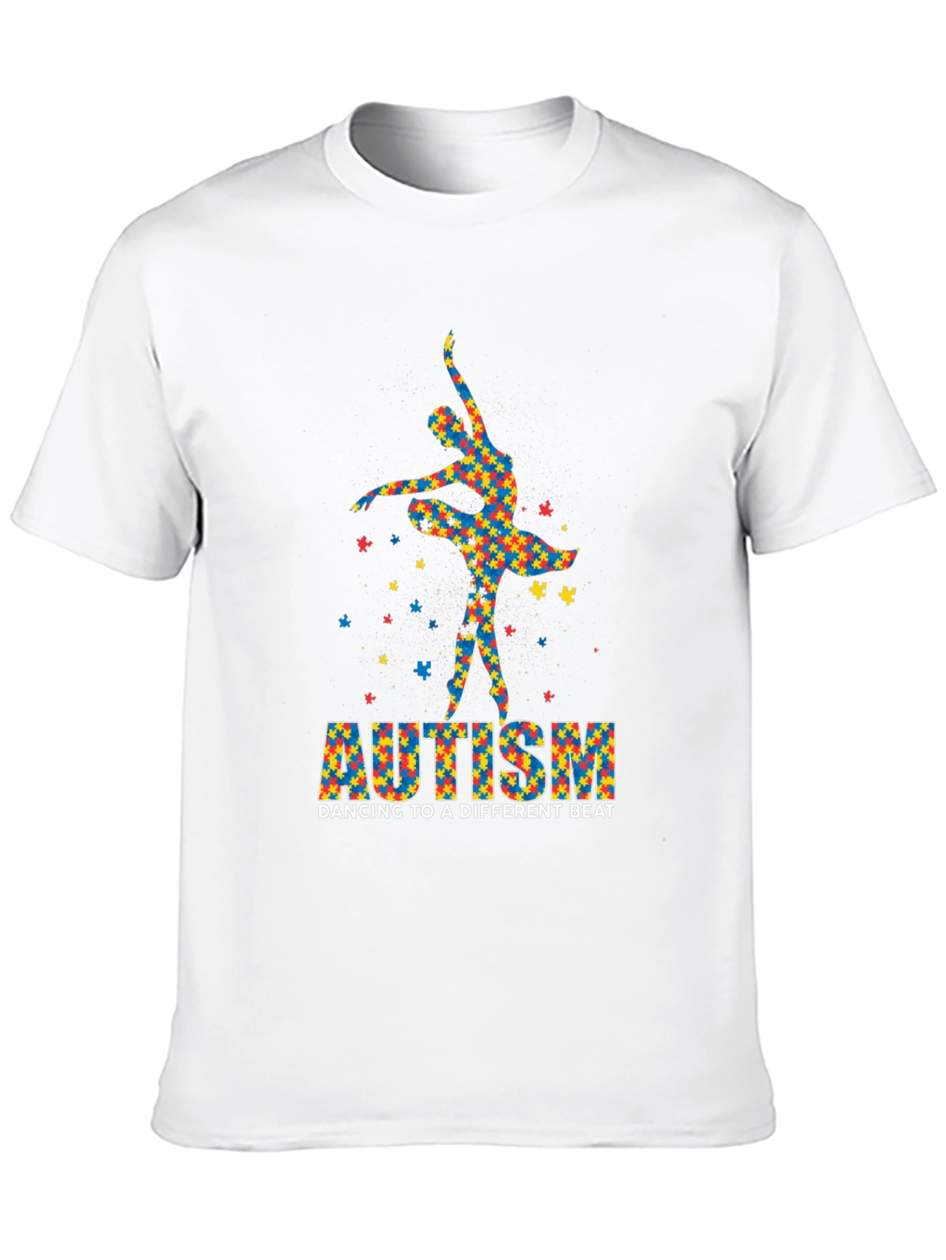 Black Autism Awareness Dancer T-Shirt: Dancing to a Different Beat view 10
