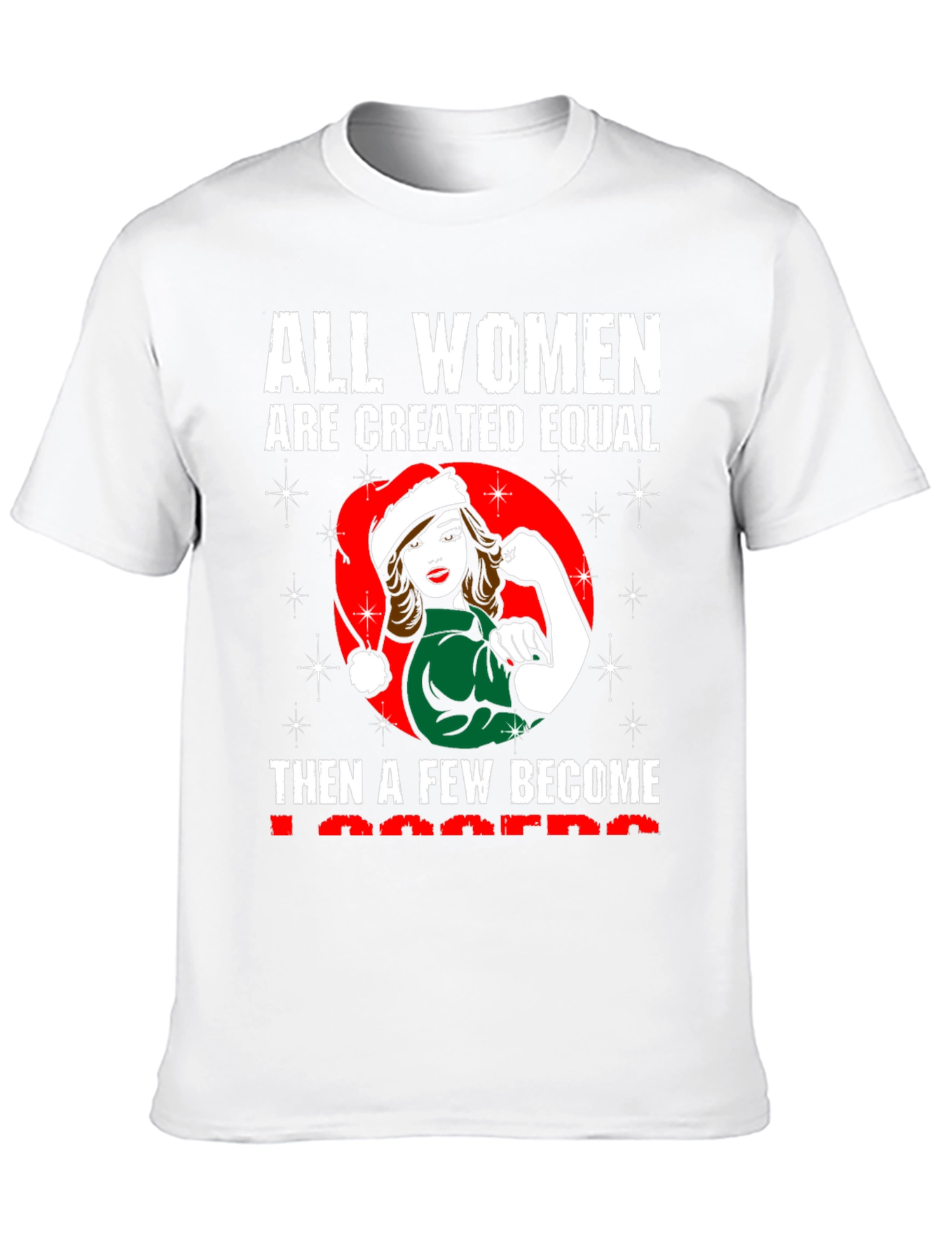 Black All Women Are Created Equal T-Shirt view 10