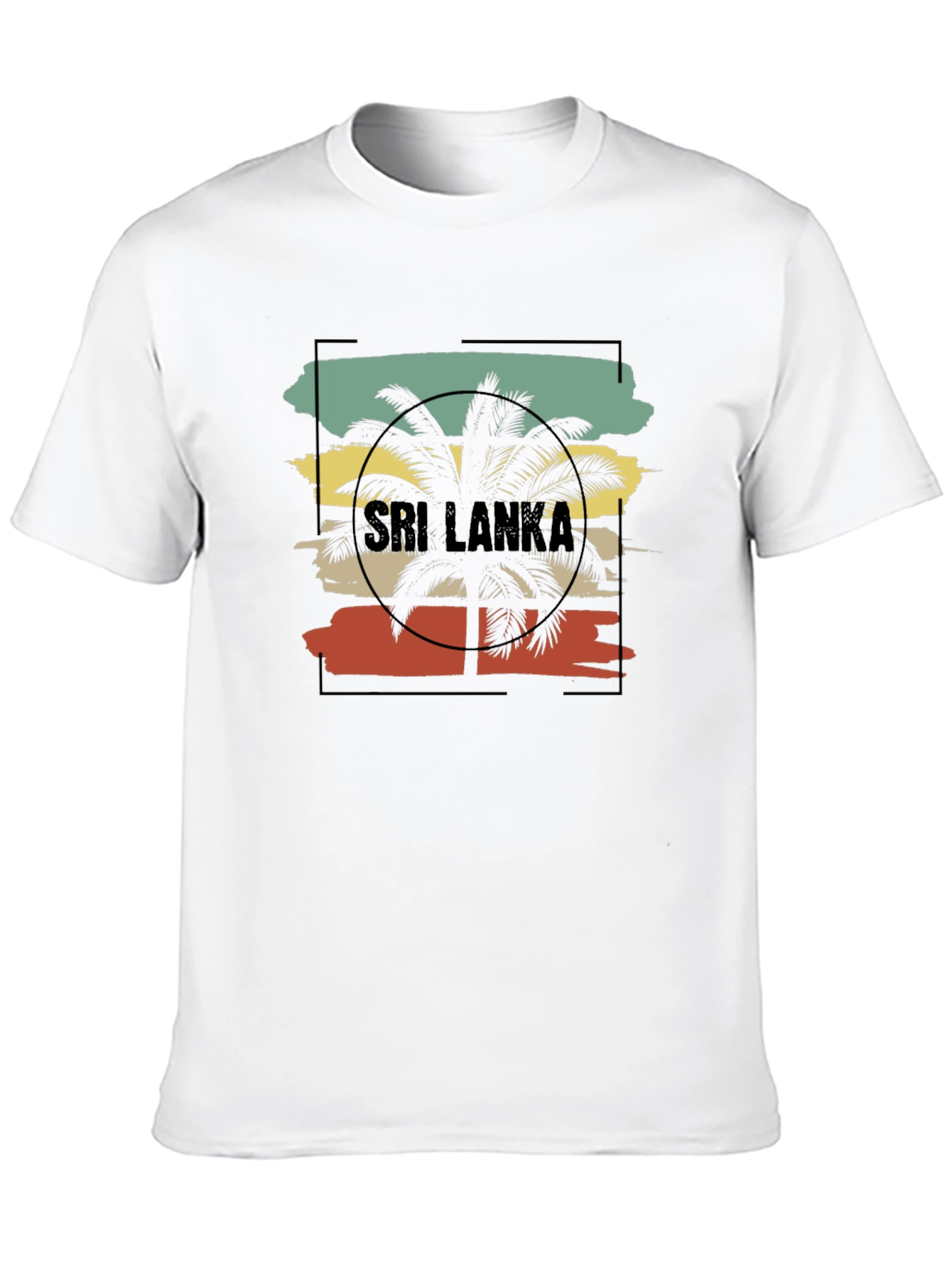 Black Sri Lanka Palm Tree Graphic Tee - Black view 10