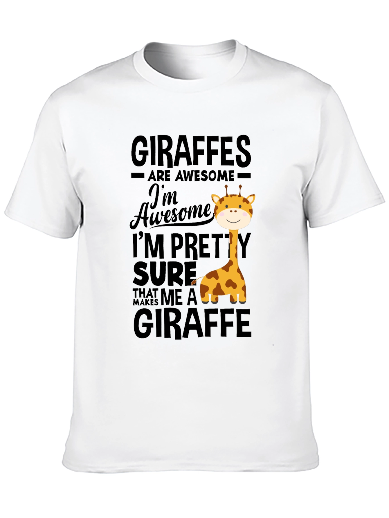 Black Giraffe Lover T-Shirt - Awesome Giraffes Tee view 10