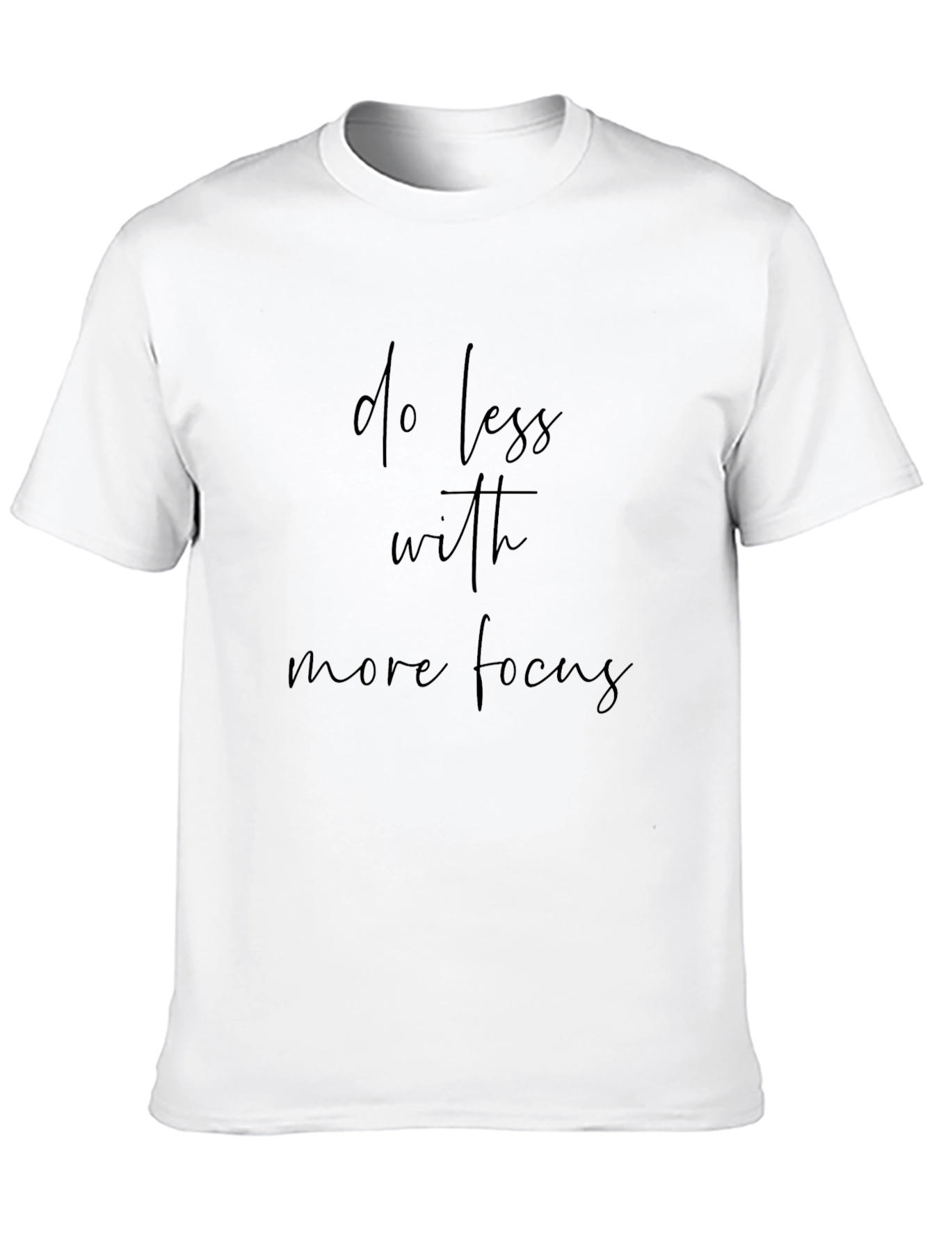 Black Do Less With More Focus Tee - Black view 10