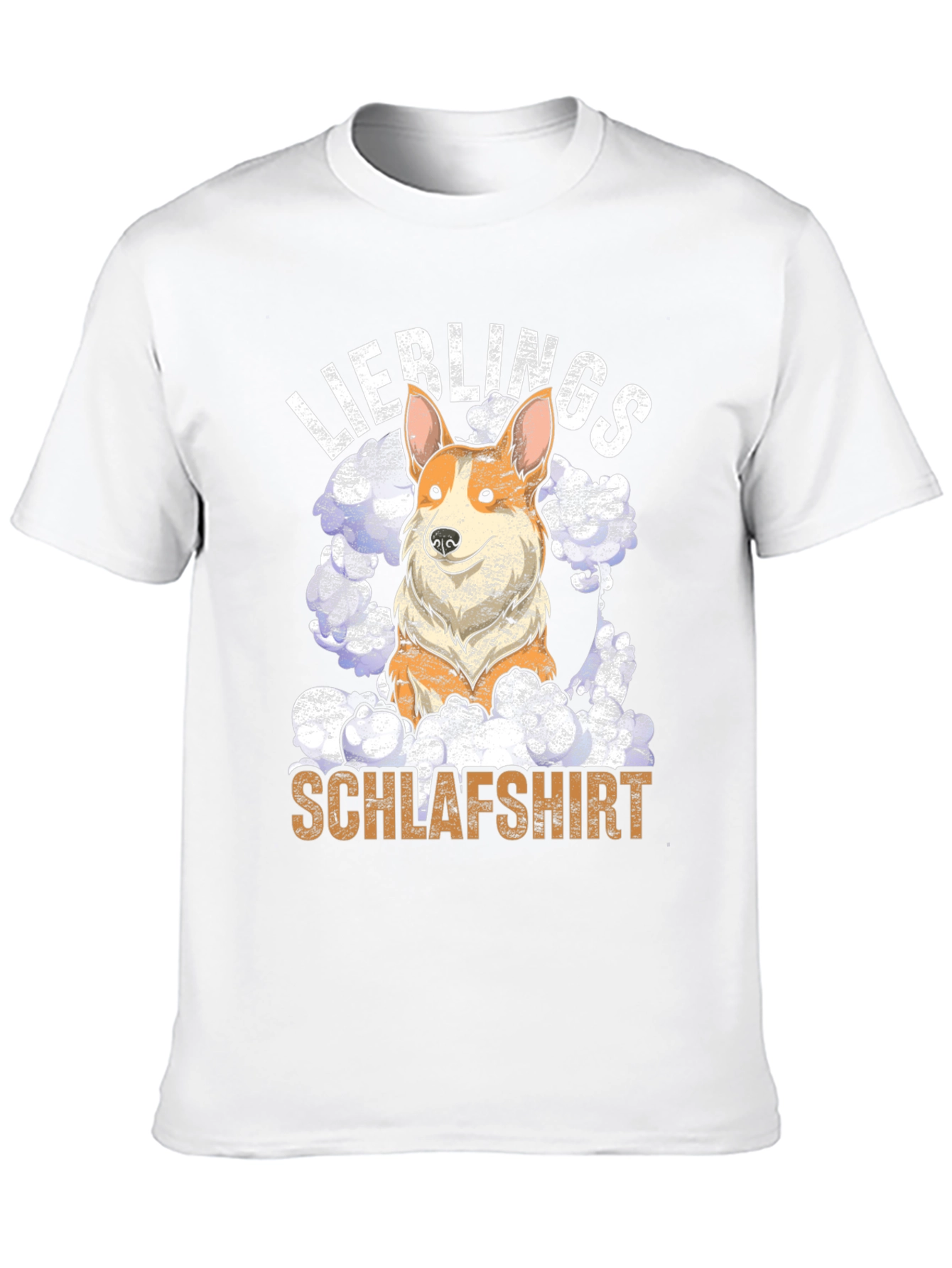 Black Corgi "Lieblings Schlafshirt" Black T-Shirt view 10
