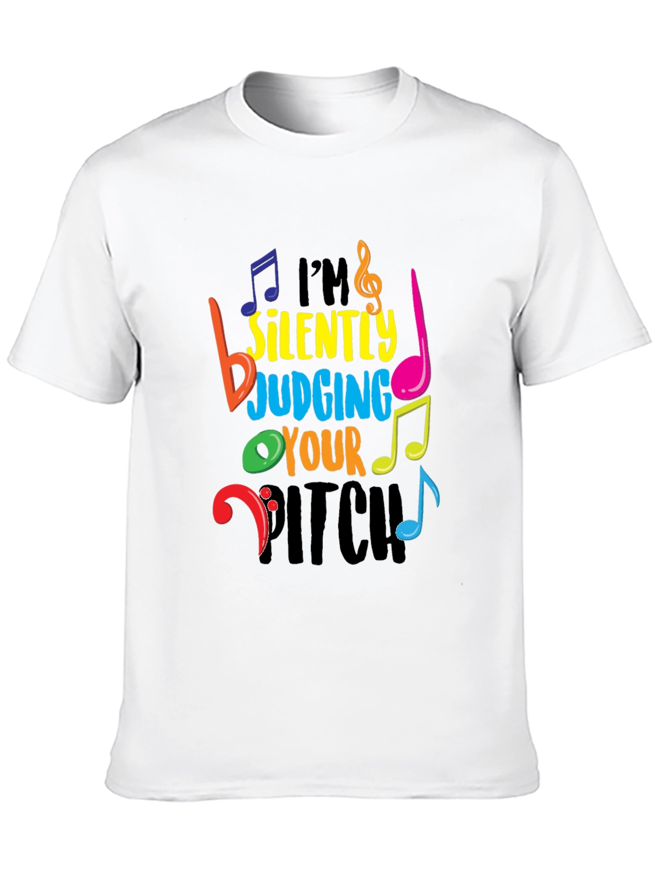 Black I'm Silently Judging Your Pitch T-Shirt view 10
