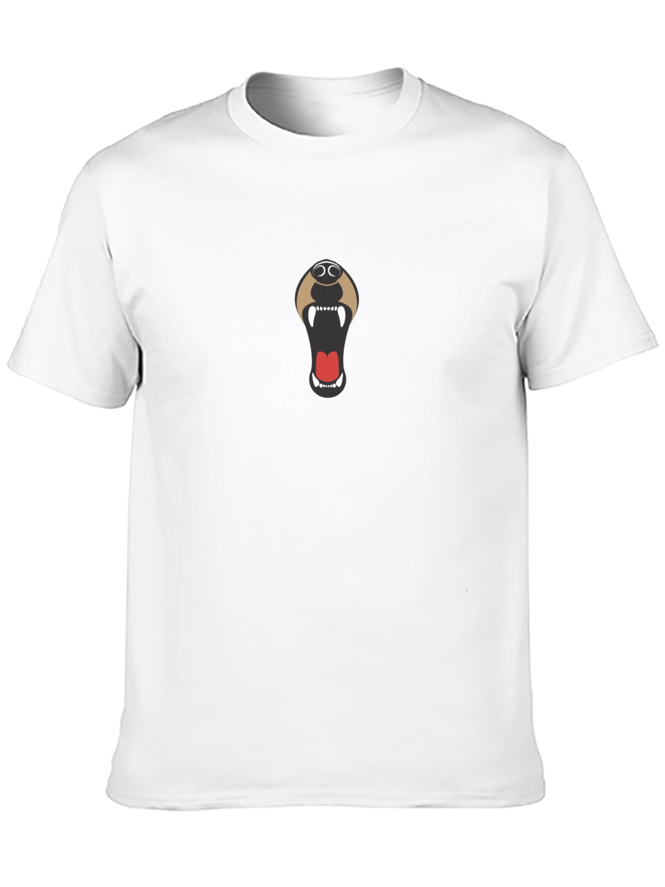 Black Bear Mouth Graphic Black T-Shirt view 10