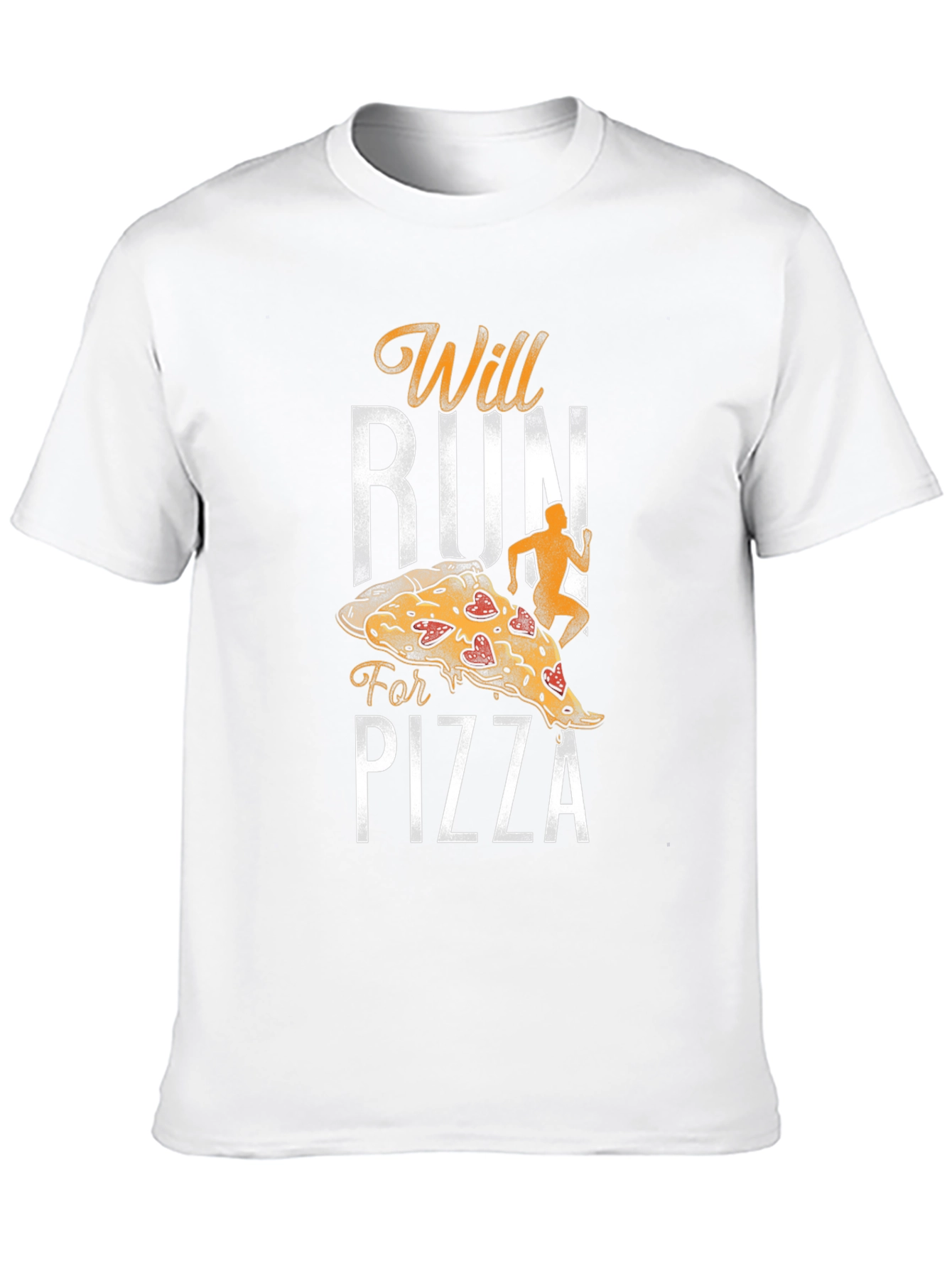 Black Will Run for Pizza T-Shirt view 10