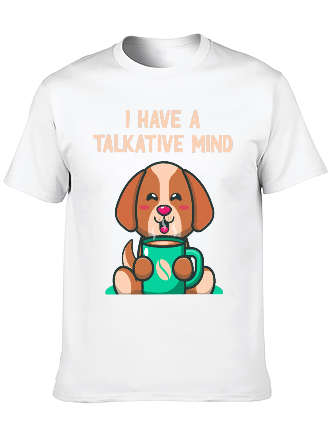 Black Talkative Mind Coffee Dog Graphic Tee view 10