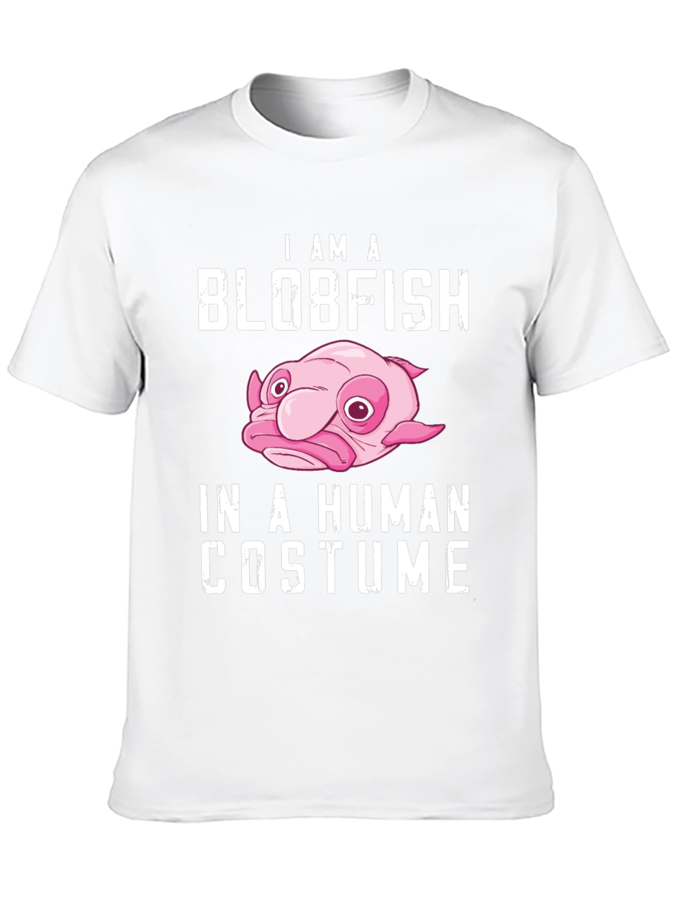 Black Blobfish in Human Costume T-Shirt view 10