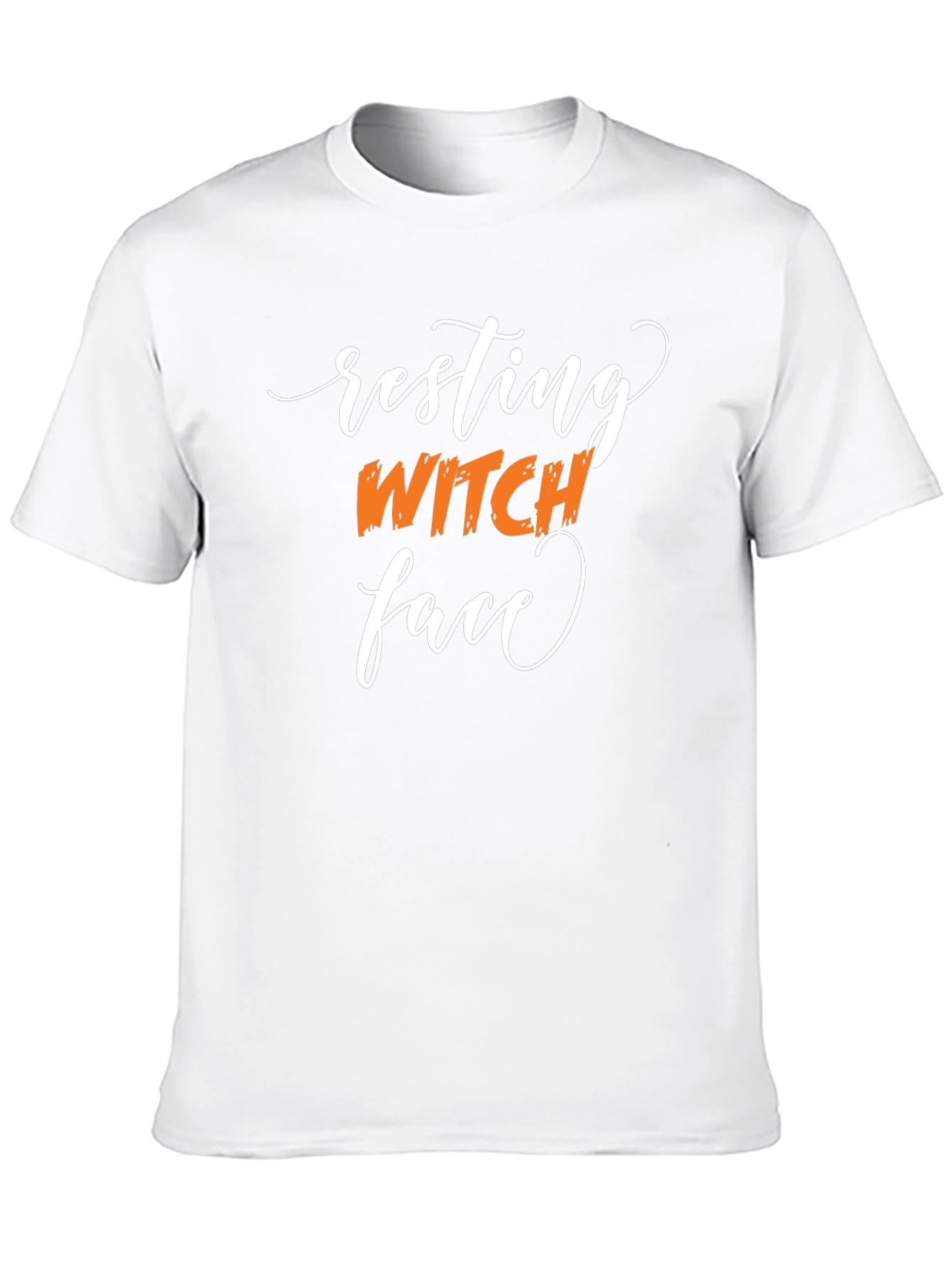 Black Resting Witch Face Black Tee view 10