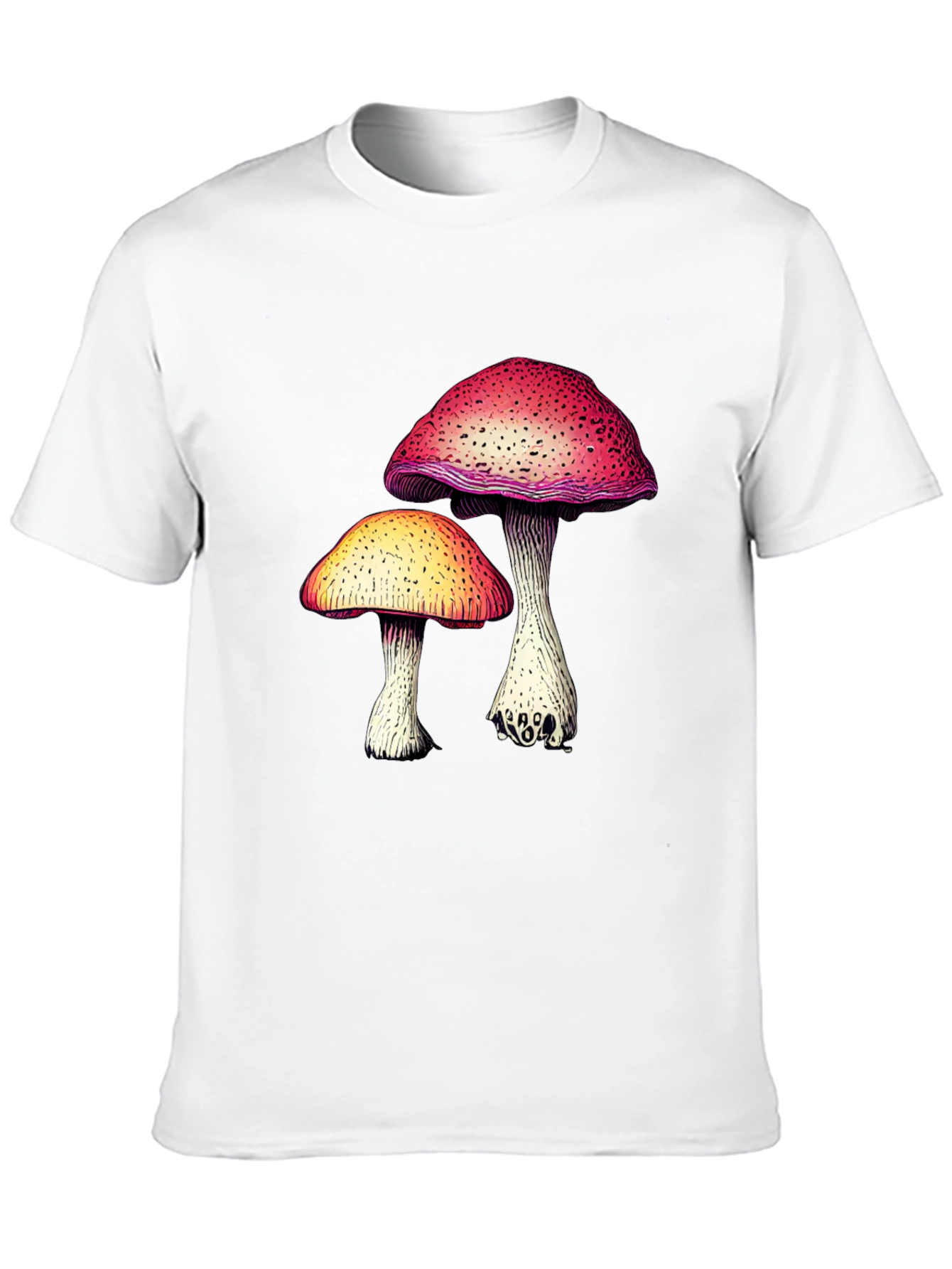 Black Mushroom Graphic Tee - Unique Design view 10