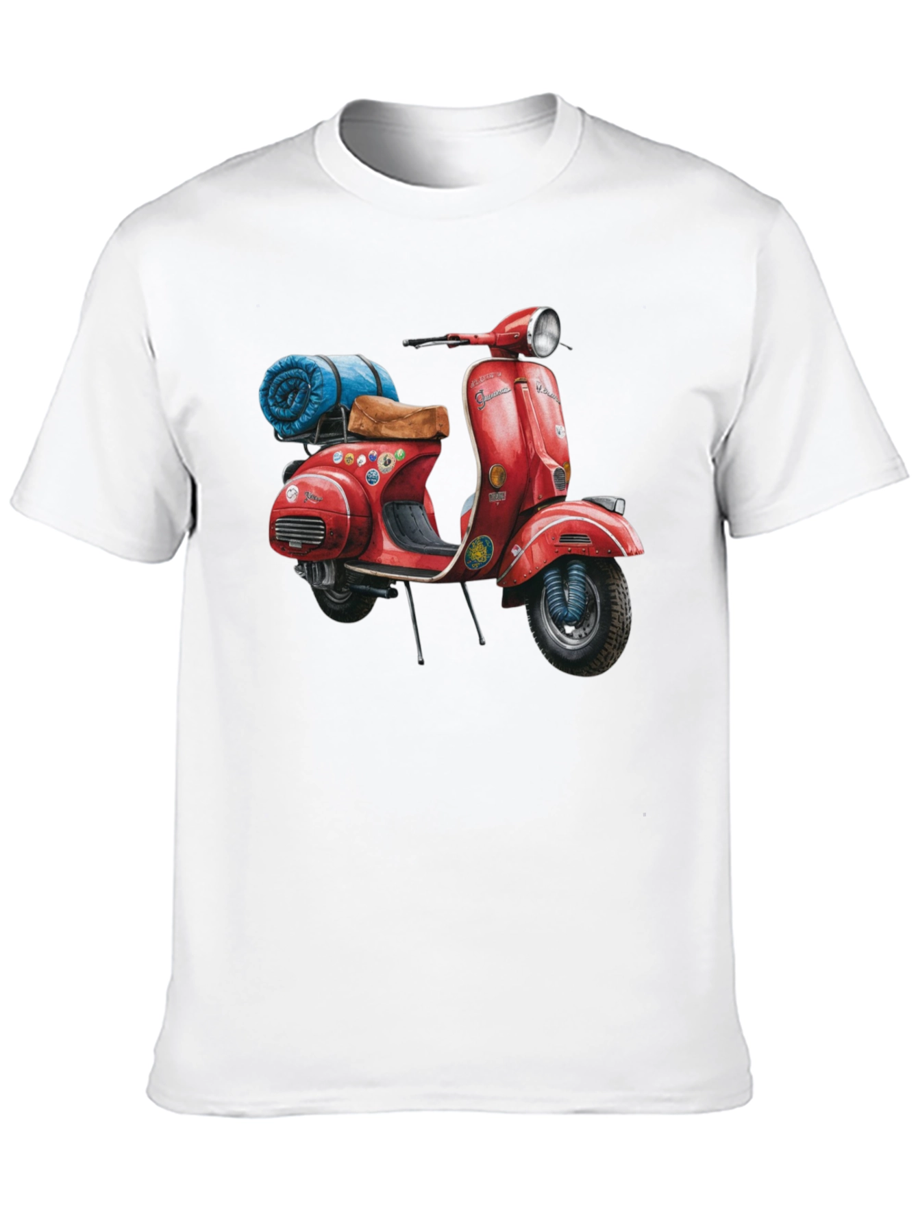 Vintage Vespa Scooter Graphic T-Shirt - 10