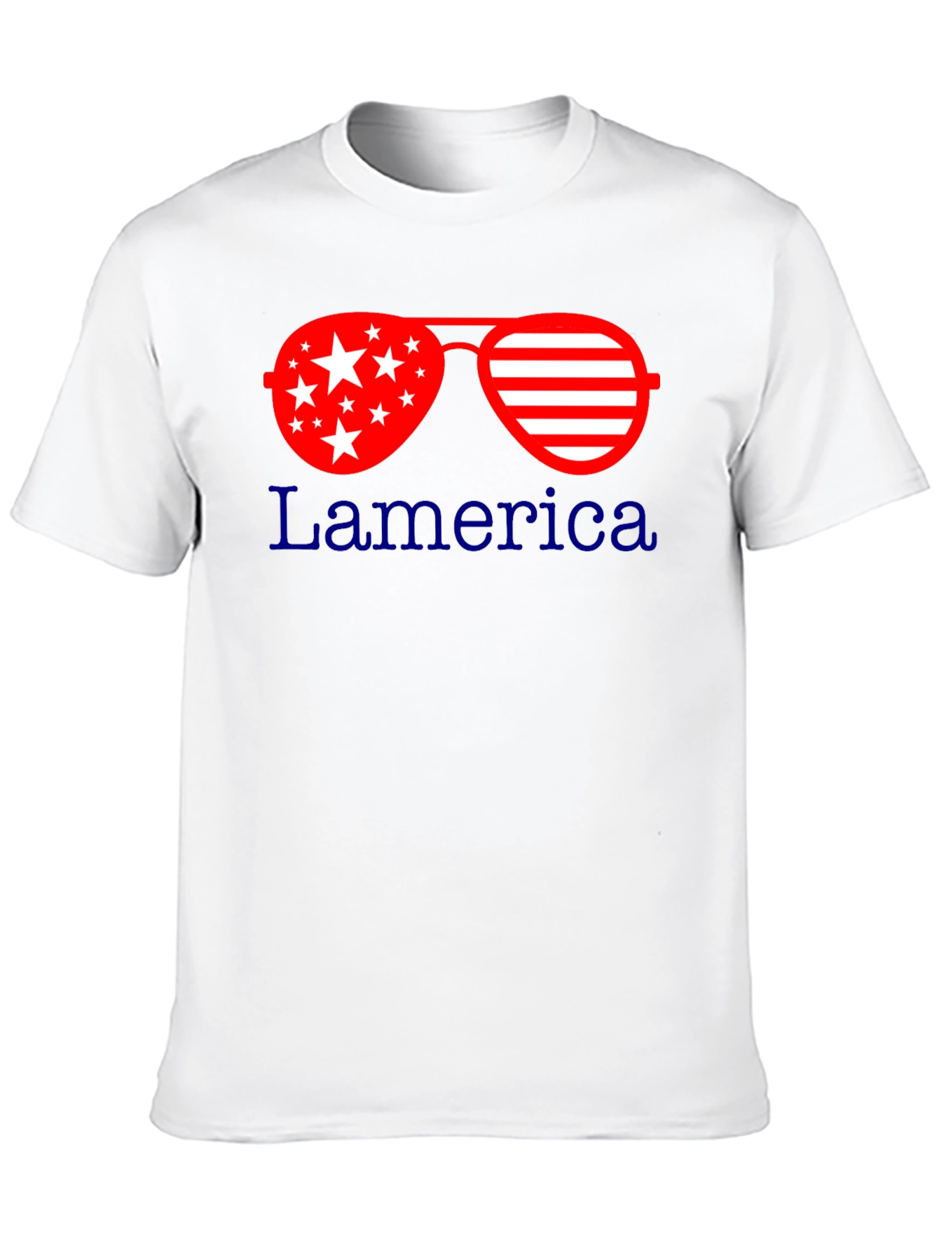 Black Patriotic Sunglasses T-Shirt: Lamerica Design view 10