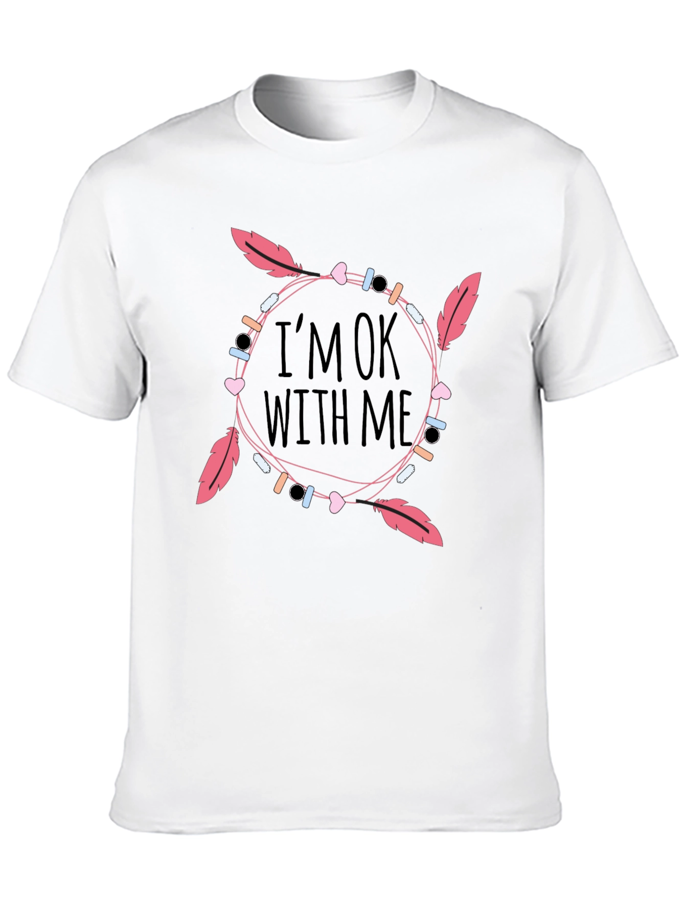 Black I'm OK With Me Graphic T-Shirt view 10