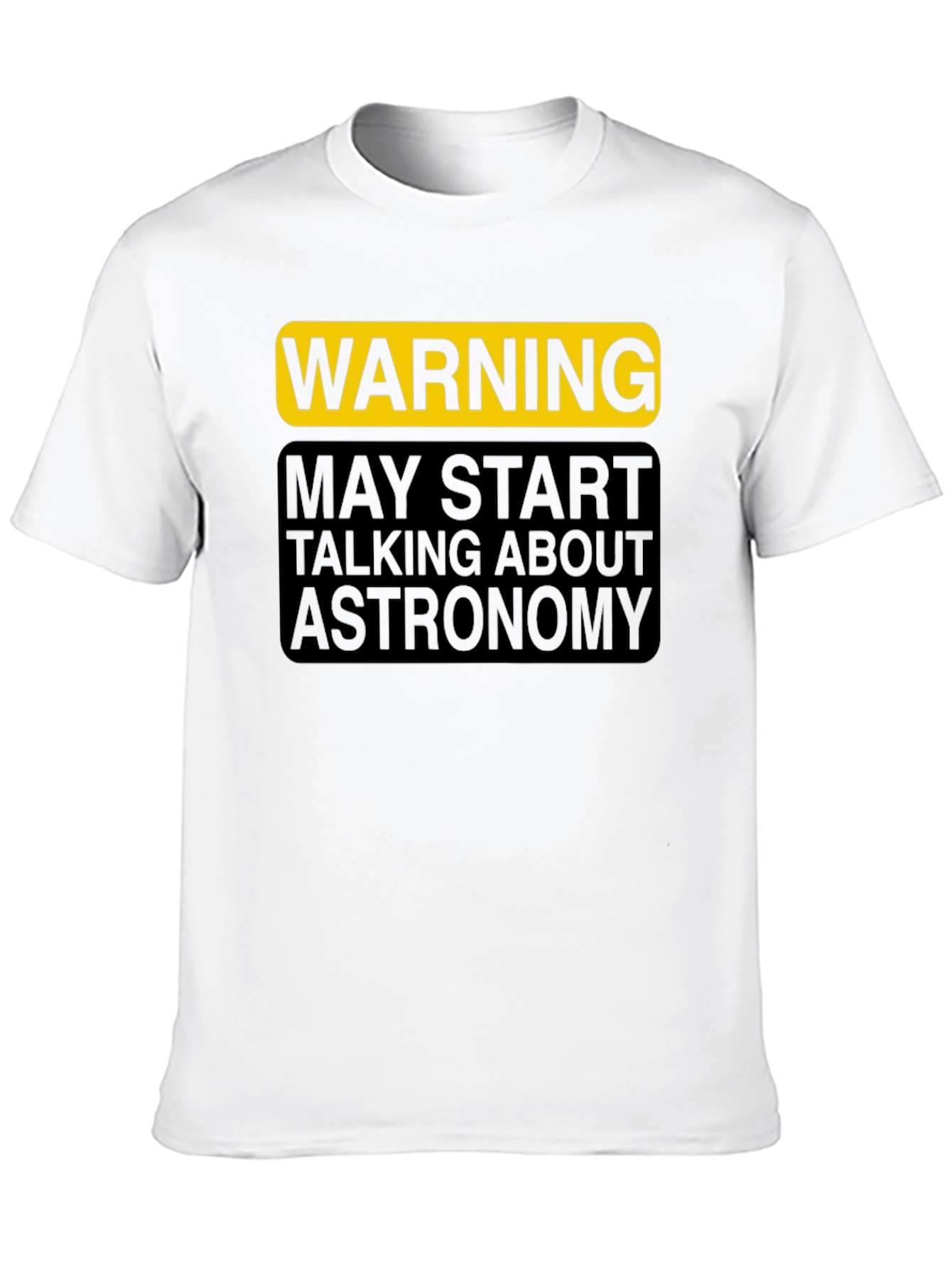 Black Warning Astronomy T-Shirt view 10
