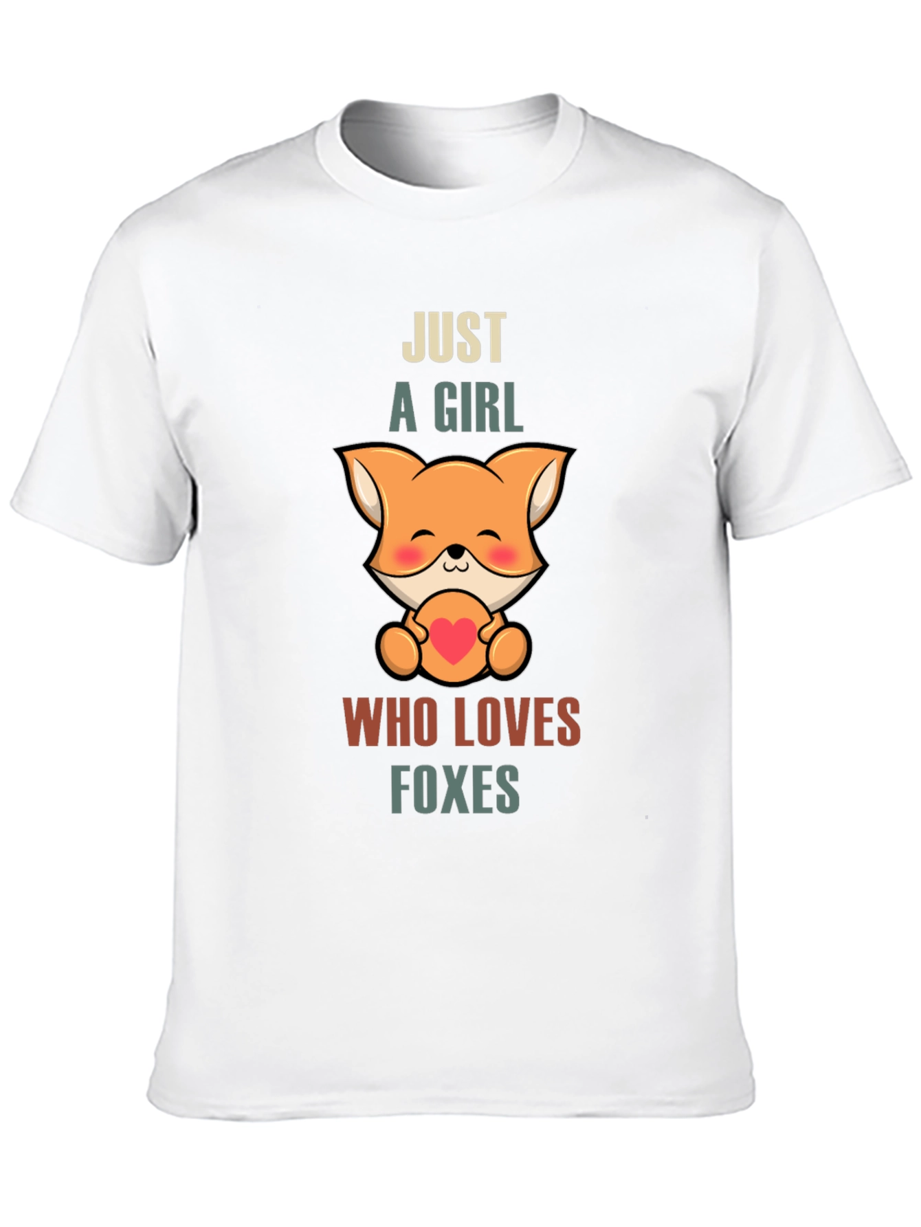 Black Cute Fox Lover Unisex T-Shirt view 10