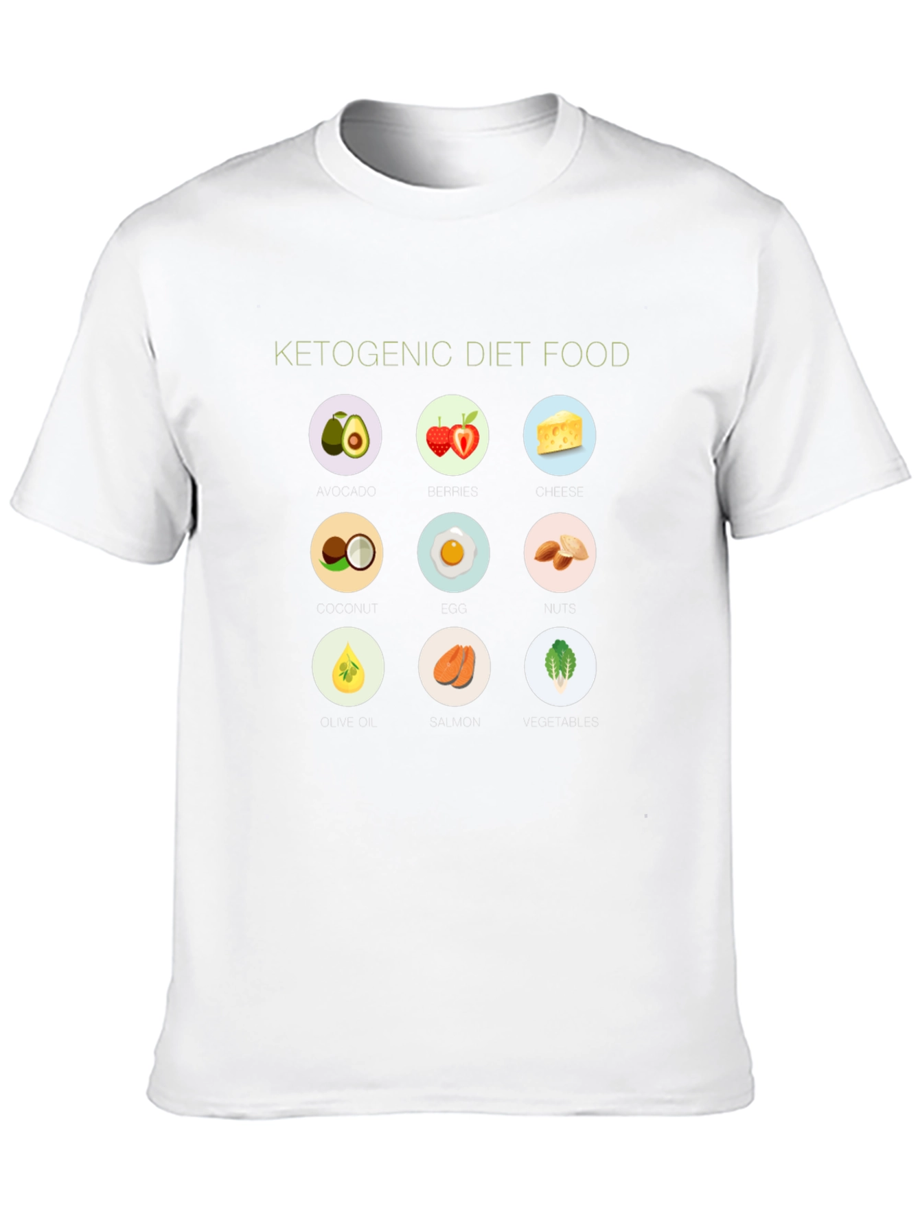 Ketogenic Diet Food T-Shirt - Black - 10