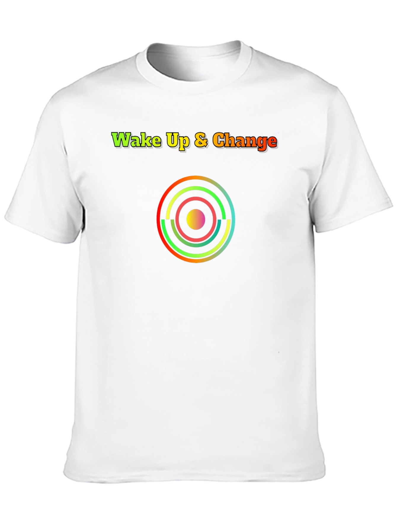 Black Wake Up & Change Graphic Tee view 10