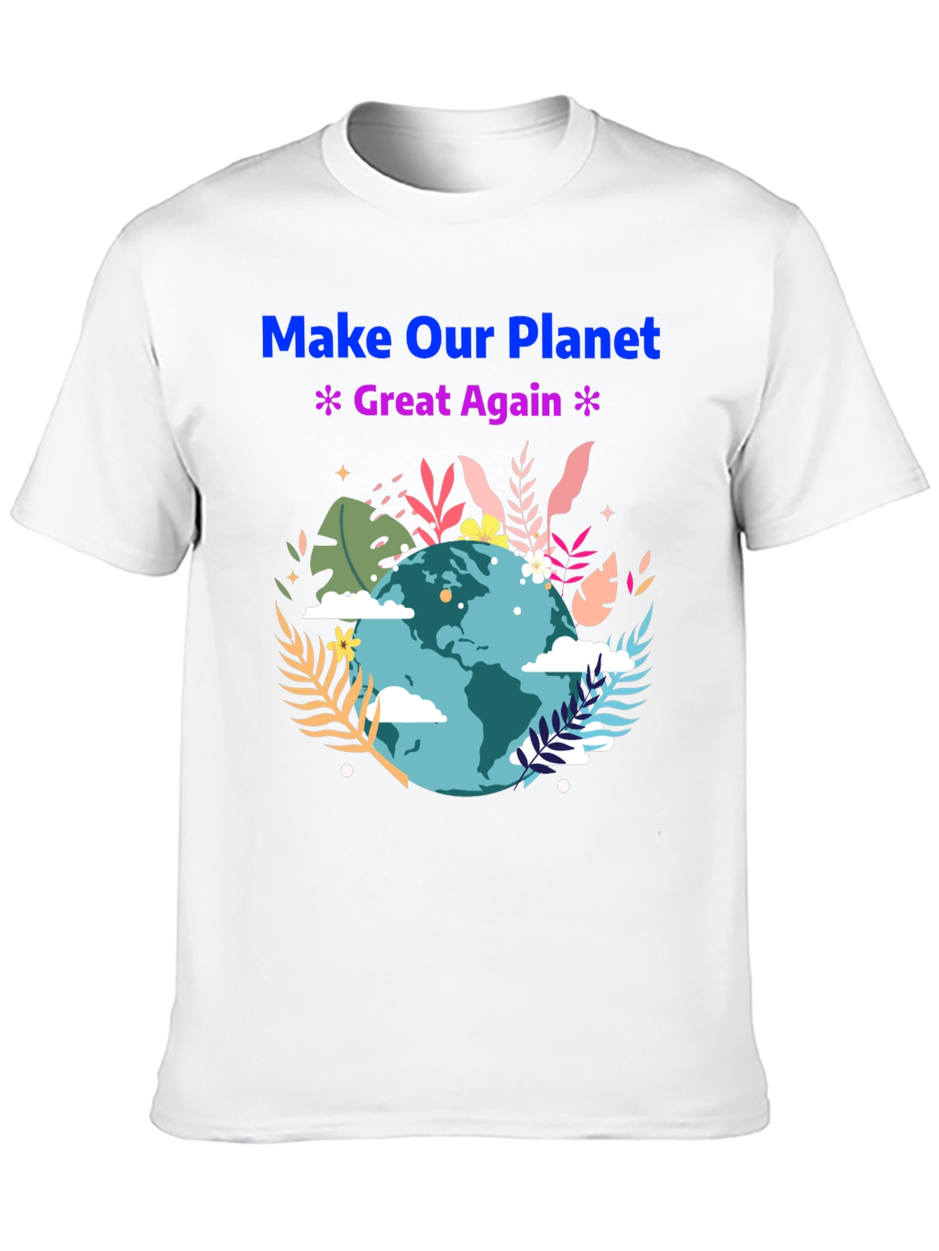 Black Eco-Friendly 'Make Our Planet Great Again' T-Shirt view 10