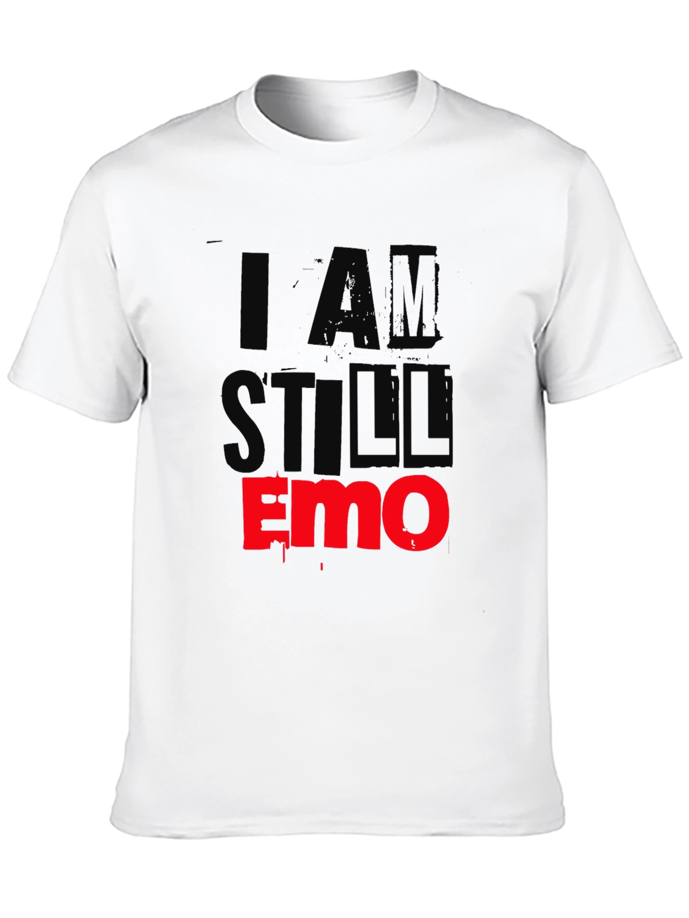 Black I Am Still Emo Black T-Shirt view 10