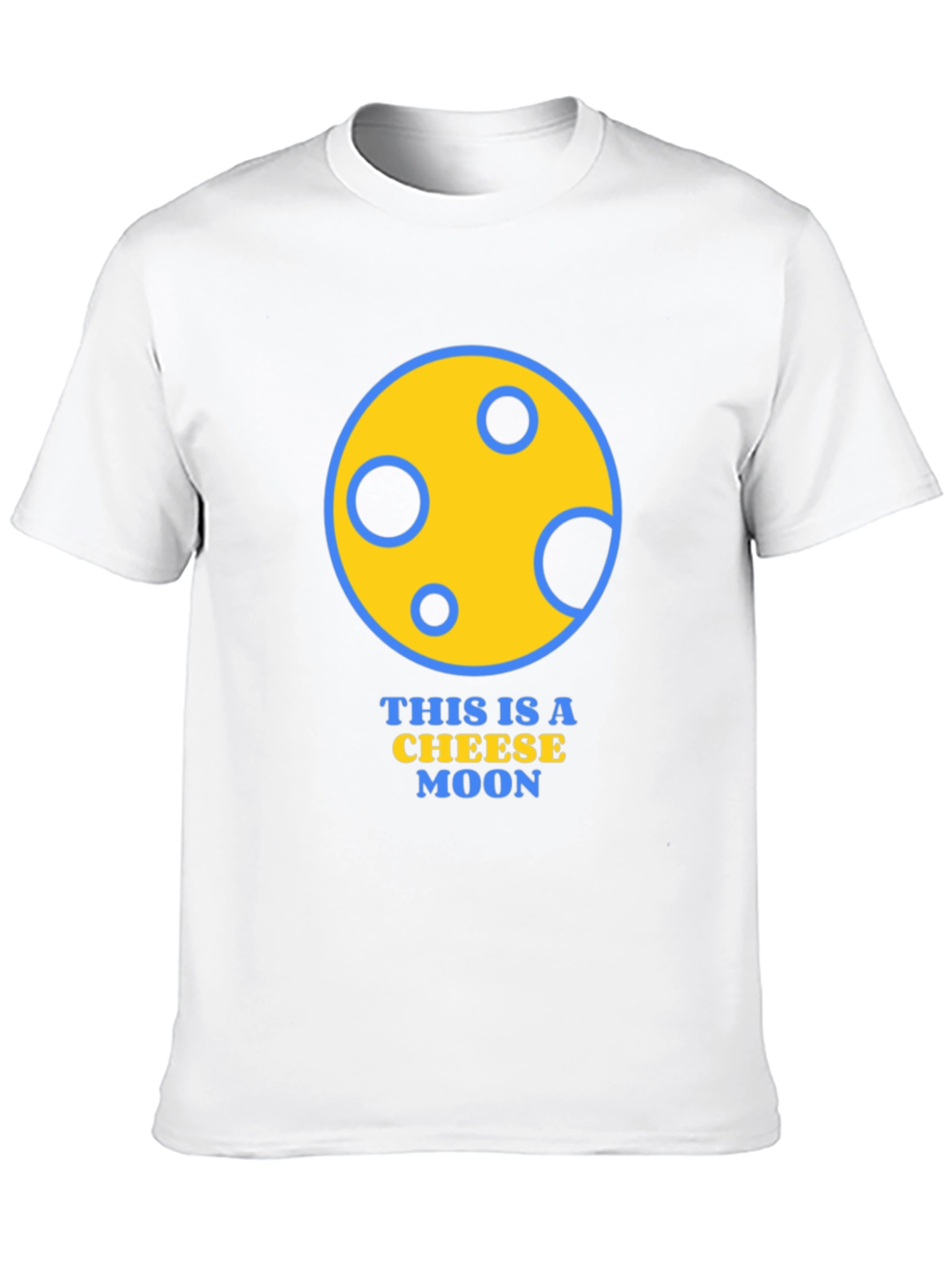 Black Cheese Moon Graphic T-Shirt - Funny Novelty Tee view 10