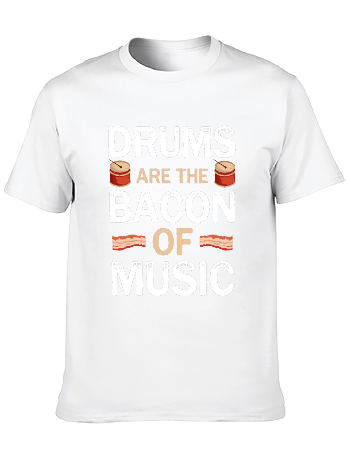 Black Drums are the Bacon of Music T-Shirt view 10